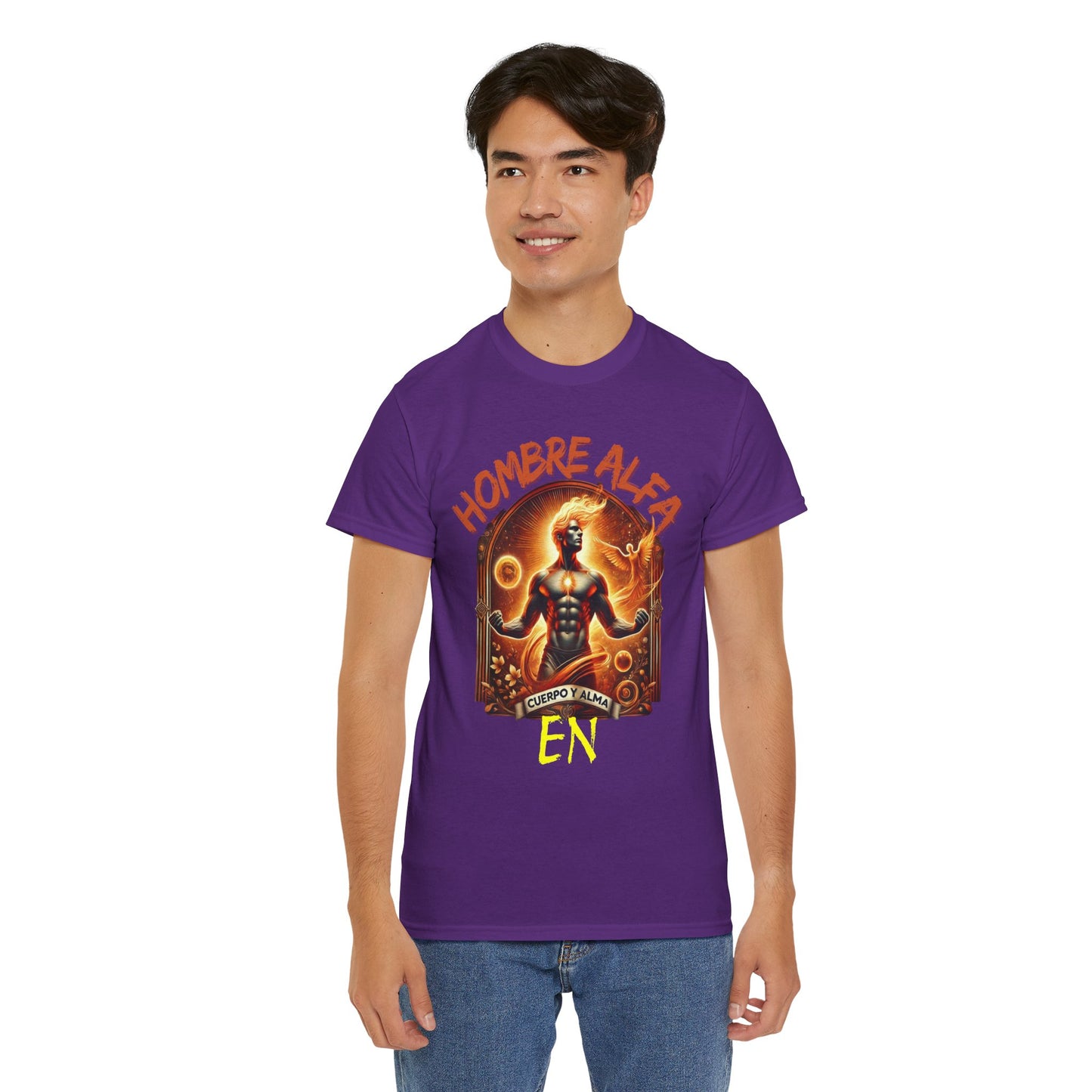 CAMISETA HOMBRE ALFA " EN CUERPO Y ALMA".(USA).