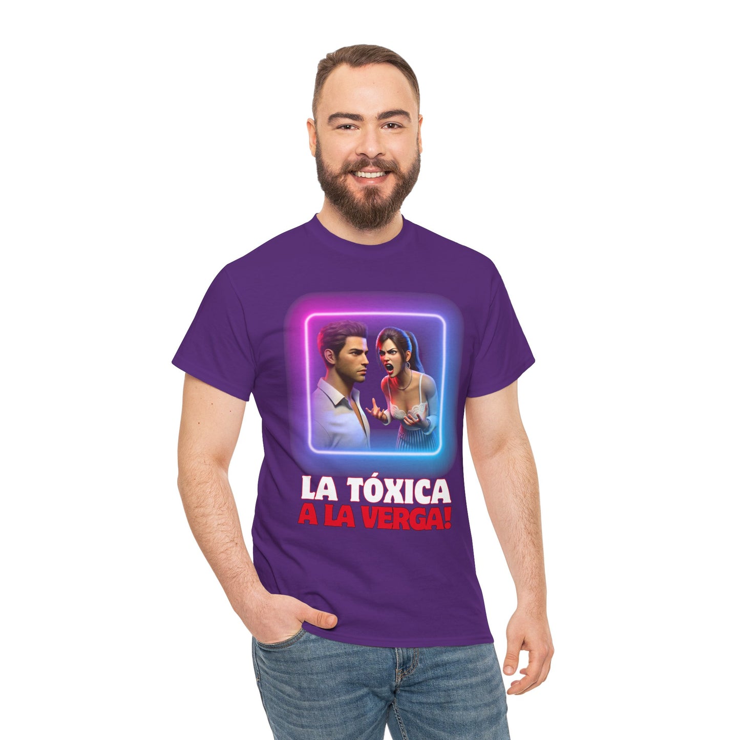 CAMISETA HOMBRE ALFA "LA TÓXICA A LA VERGA".(EUROPA).