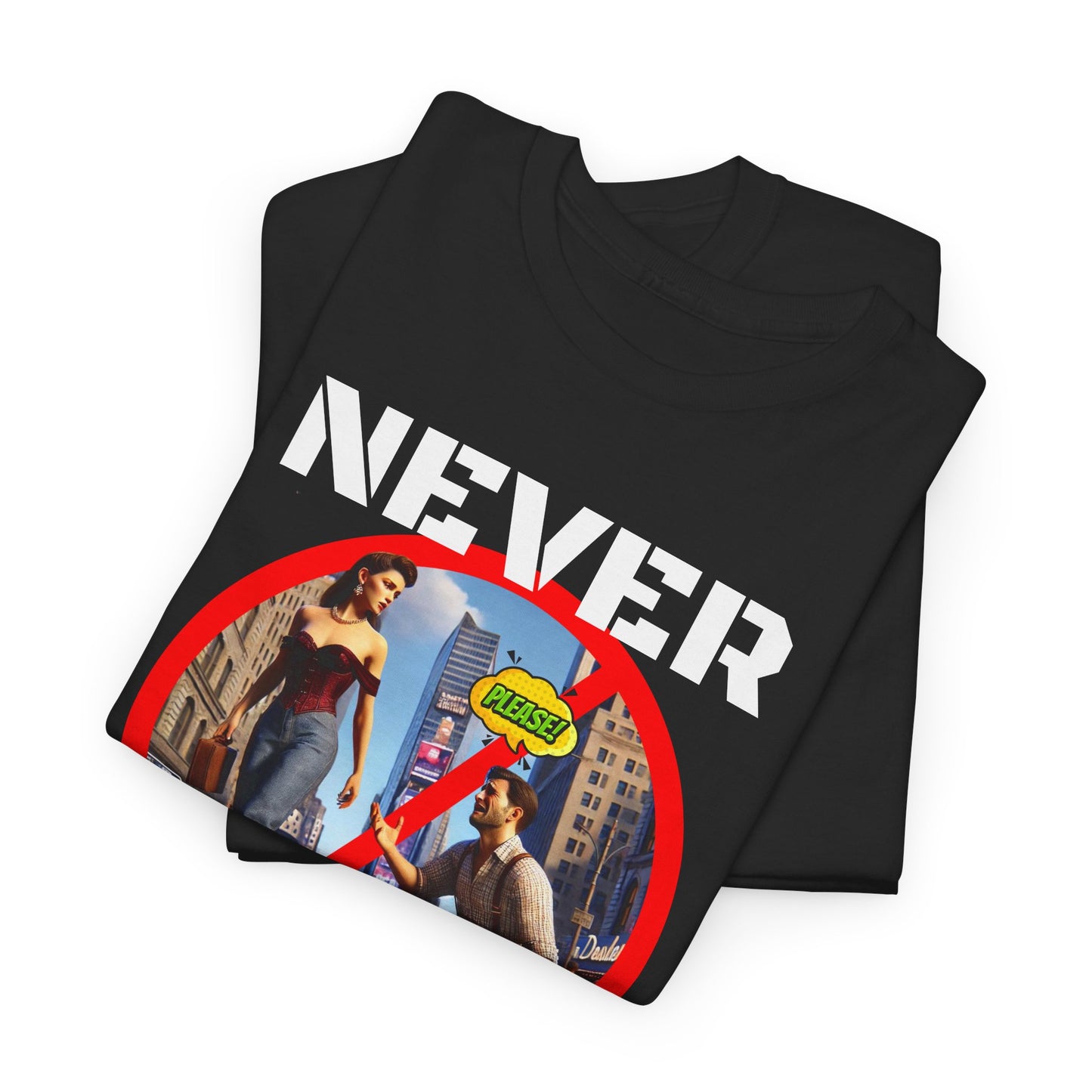 CAMISETA HOMBRE ALFA "NEVER SIMP". (USA)
