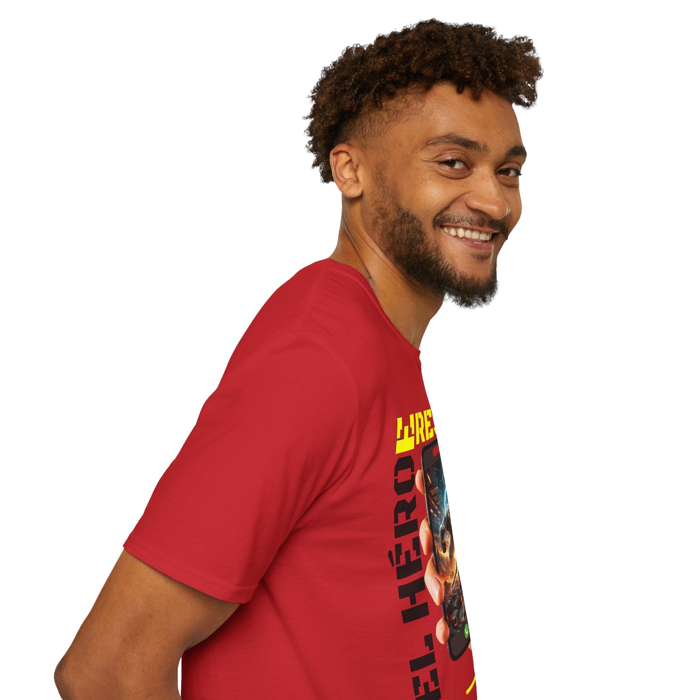 CAMISETA HOMBRE ALFA "EL HÉROE ERES TÚ".(USA).
