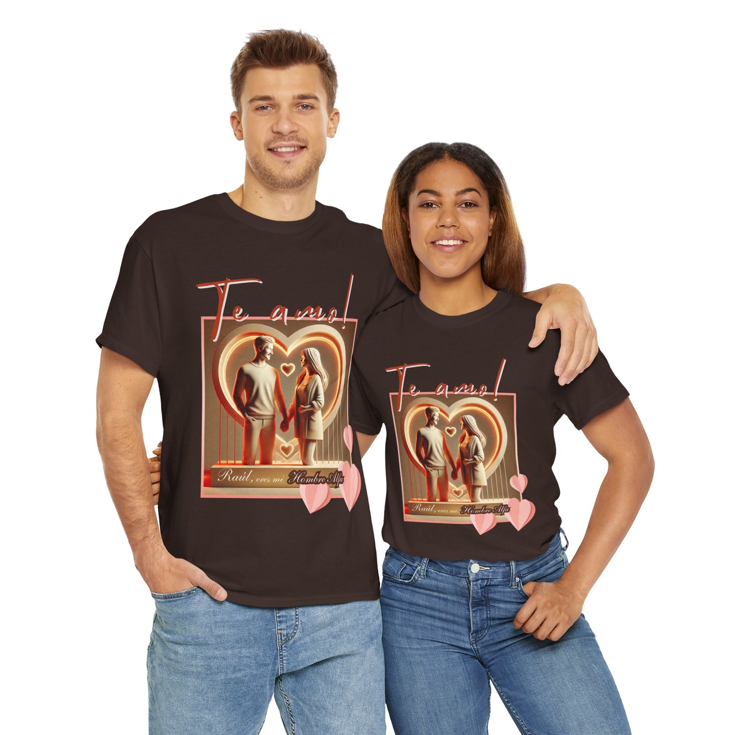 CAMISETA HOMBRE ALFA PERSONALIZABLE "(NOMBRE) ERES MI HOMBRE ALFA".(EUROPA).