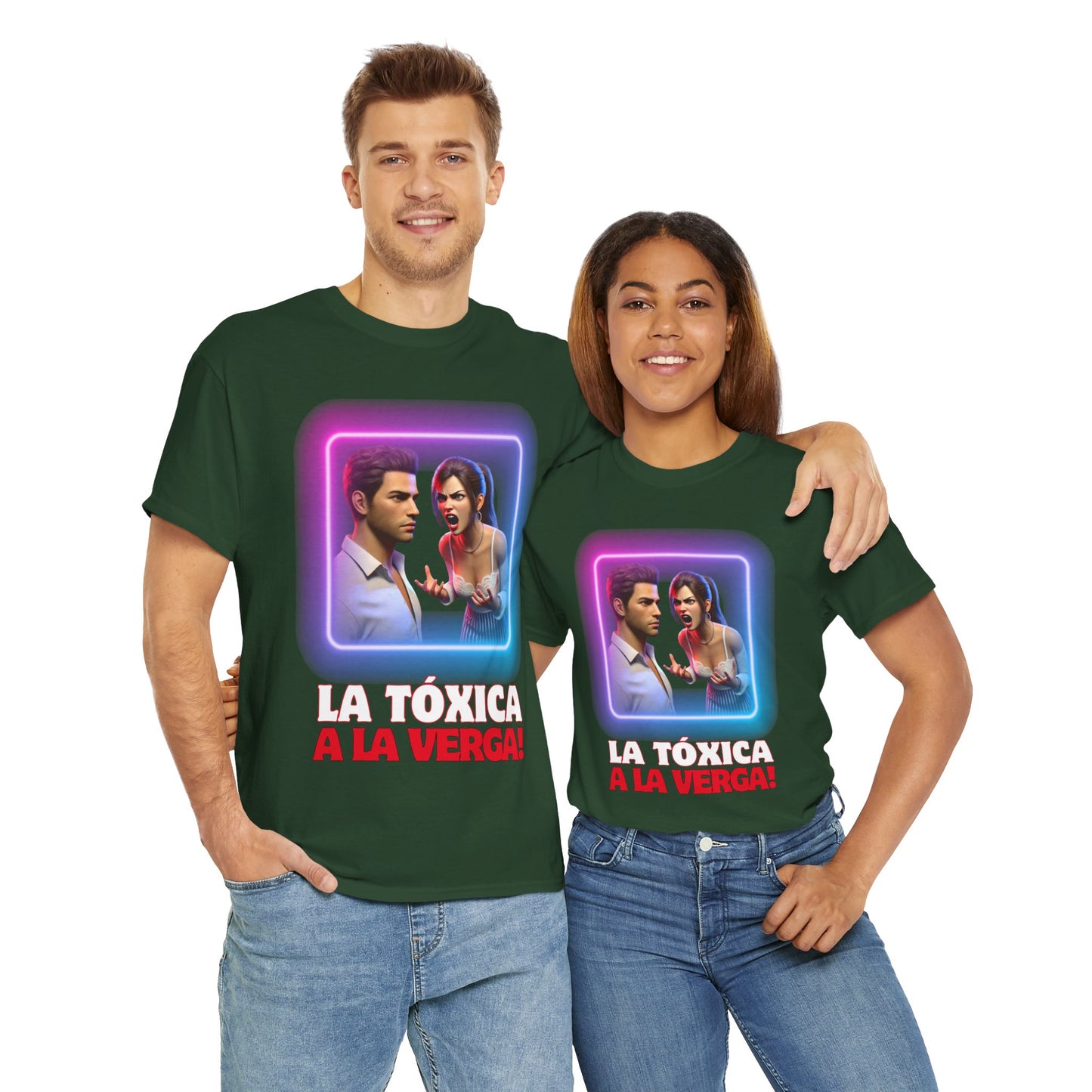 CAMISETA HOMBRE ALFA "LA TÓXICA A LA VERGA".(EUROPA).