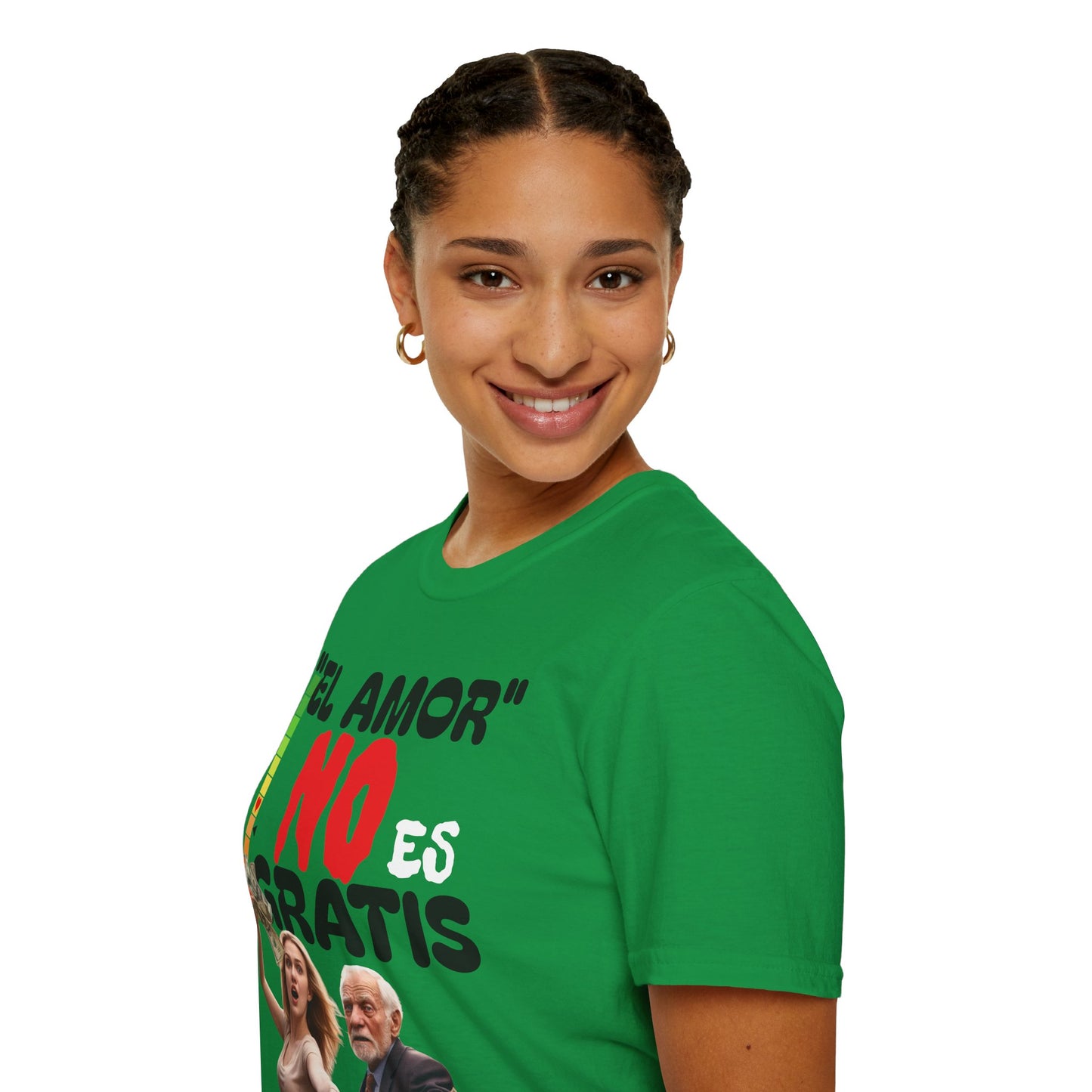 CAMISETA HOMBRE ALFA "EL AMOR NO ES GRATIS".(USA)