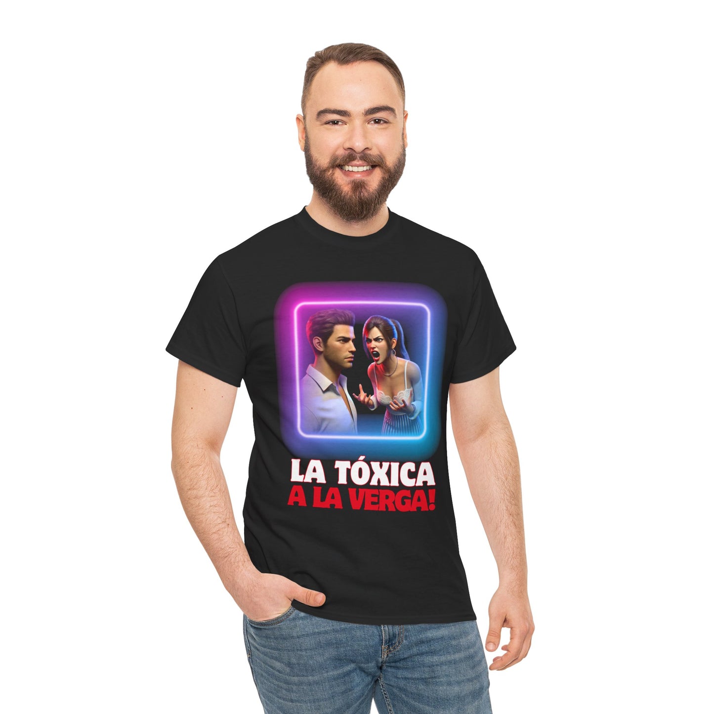CAMISETA HOMBRE ALFA "LA TÓXICA A LA VERGA".(EUROPA).