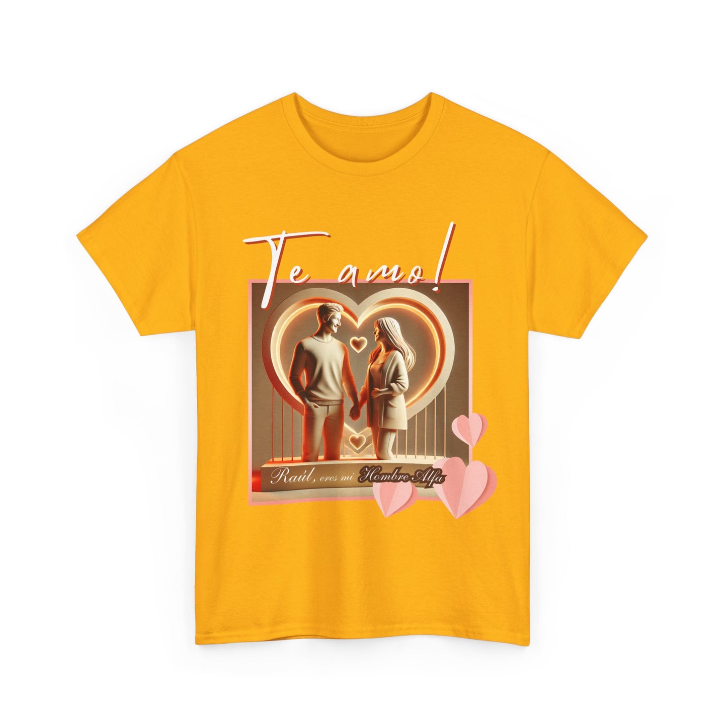 CAMISETA HOMBRE ALFA PERSONALIZABLE "(NOMBRE) ERES MI HOMBRE ALFA".(EUROPA).