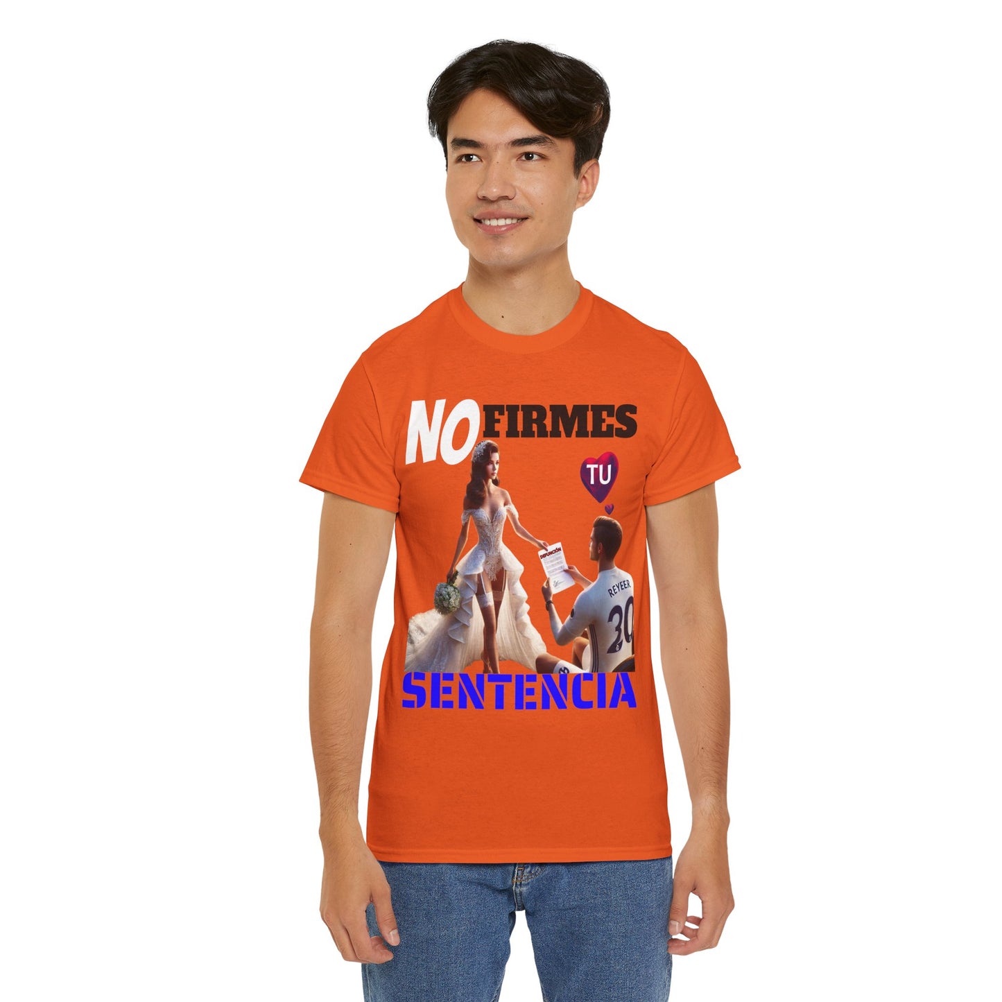 CAMISETA HOMBRE ALFA "NO FIRMES TU SENTENCIA".(EUROPA)