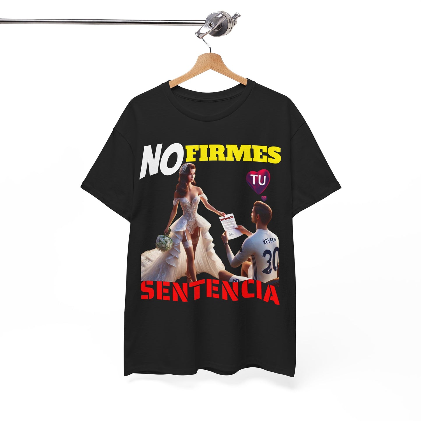 CAMISETA HOMBRE ALFA "NO FIRMES TU SENTENCIA".(EUROPA)