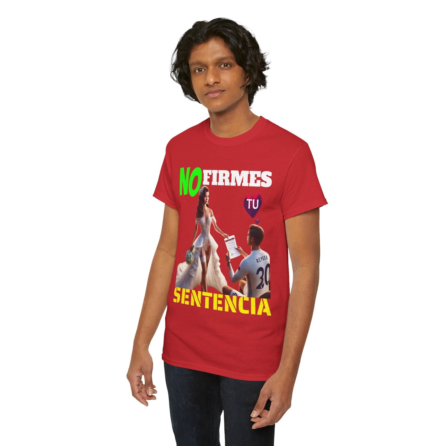 CAMISETA HOMBRE ALFA "NO FIRMES TU SENTENCIA".(EUROPA)