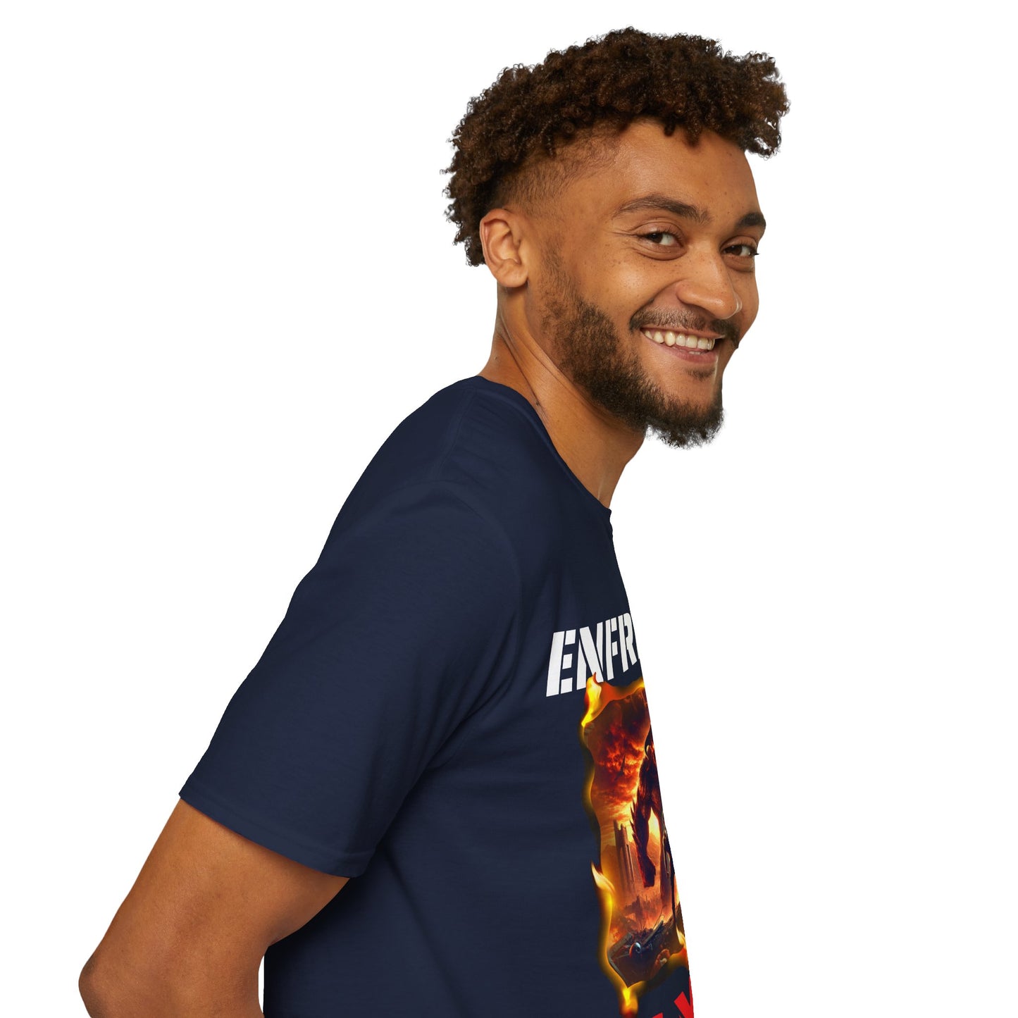 CAMISETA HOMBRE ALFA "ENFRENTA TUS MIEDOS".(EUROPA).
