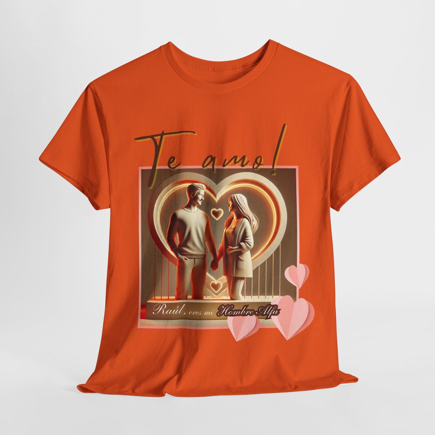 CAMISETA HOMBRE ALFA PERSONALIZABLE "(NOMBRE) ERES MI HOMBRE ALFA".(EUROPA).