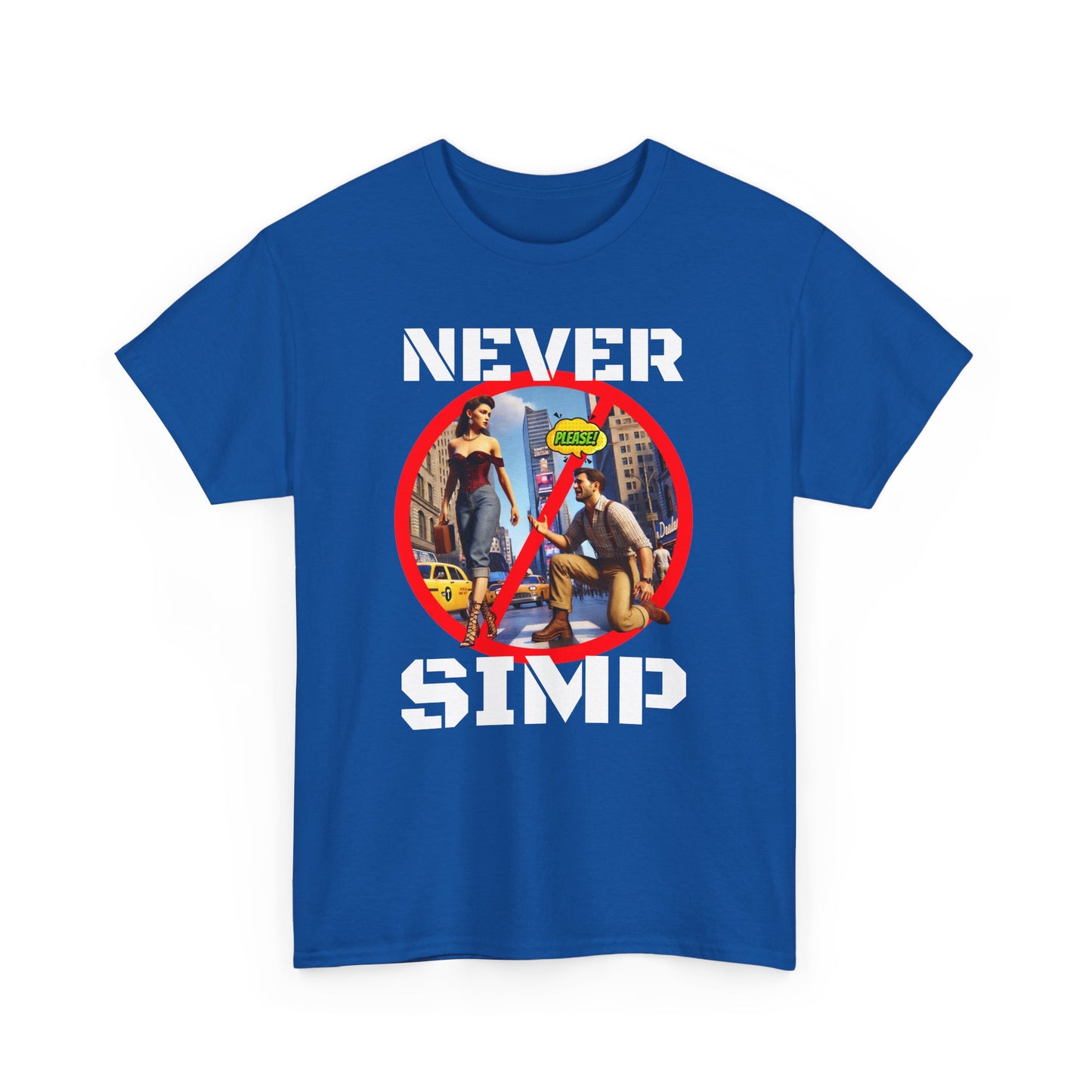 CAMISETA HOMBRE ALFA "NEVER SIMP". (USA)