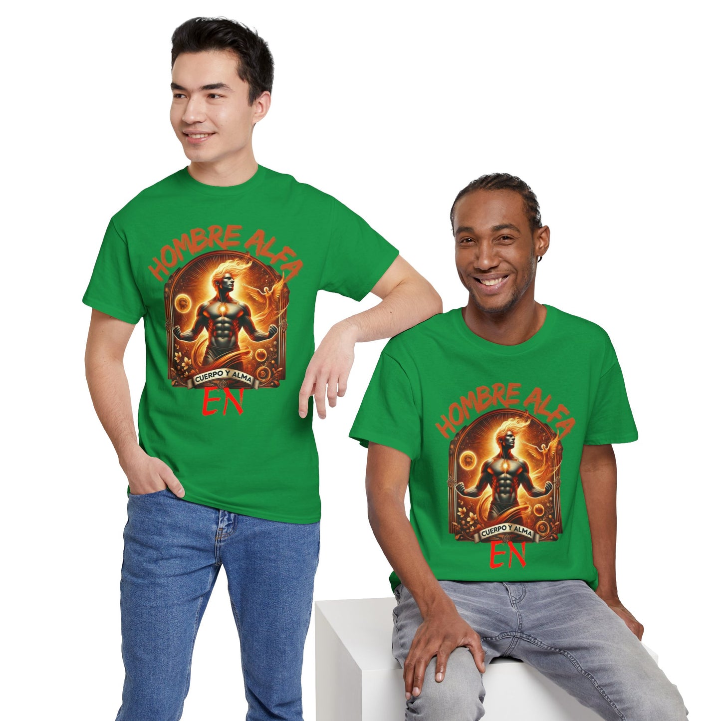CAMISETA HOMBRE ALFA " EN CUERPO Y ALMA".(USA).