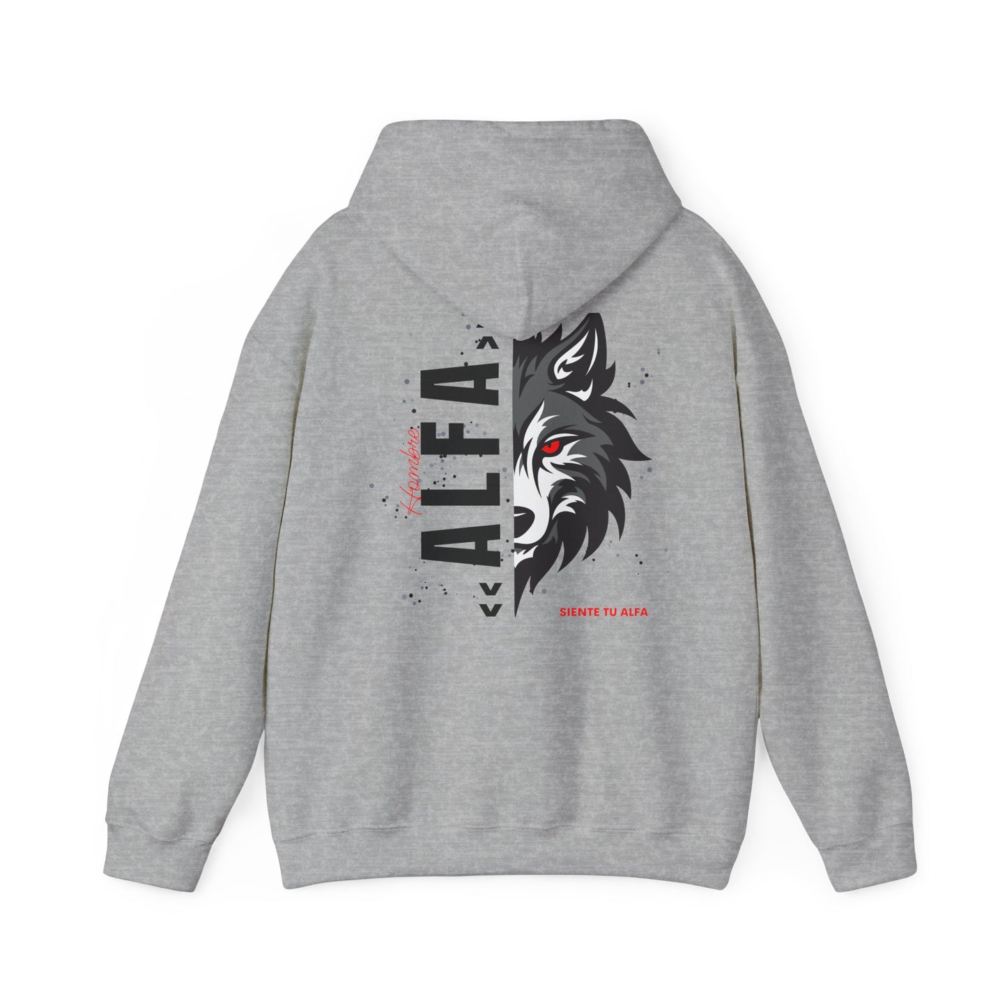 SUDADERA CON GORRO "SIENTE TU ALFA". (EUROPA).