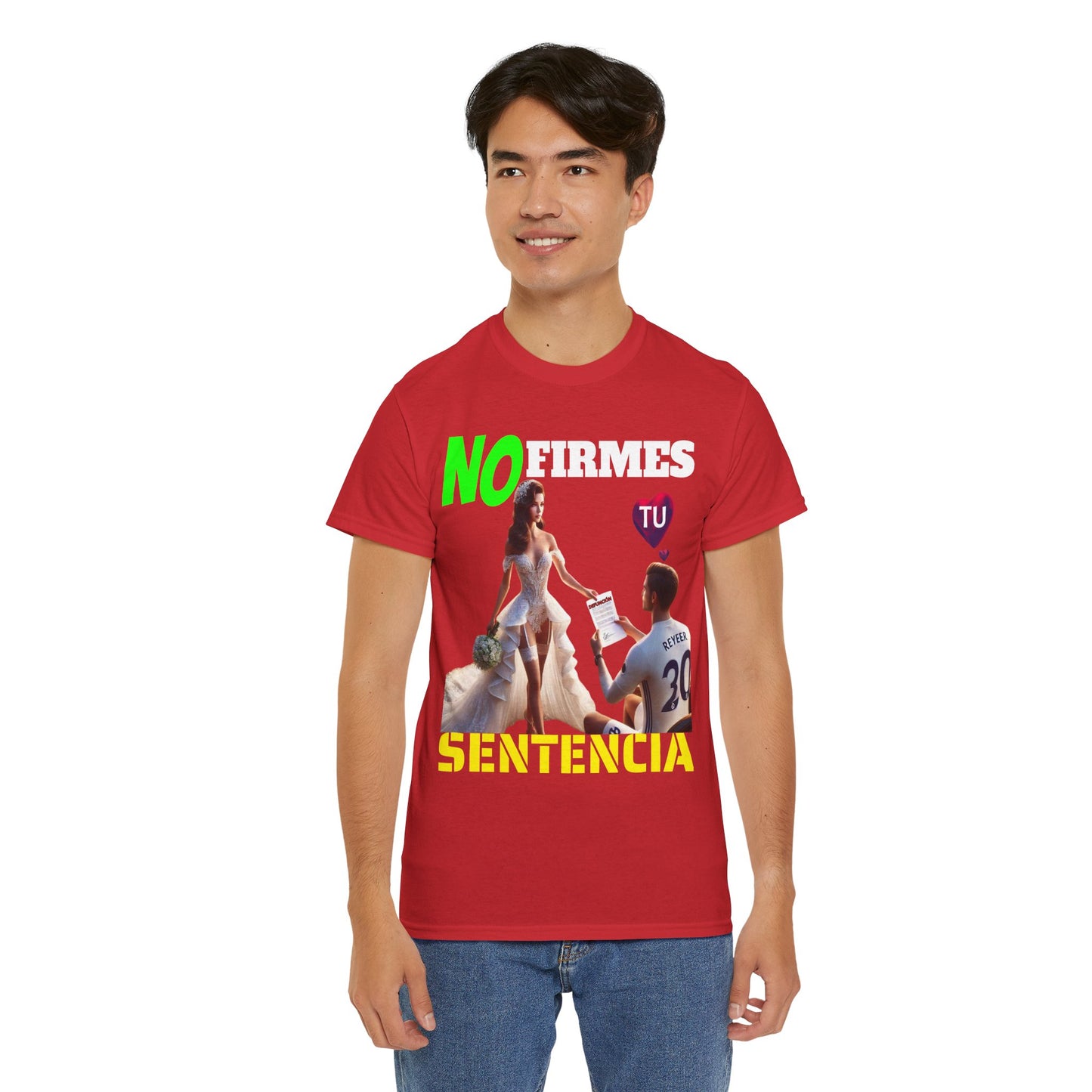 CAMISETA HOMBRE ALFA "NO FIRMES TU SENTENCIA".(EUROPA)