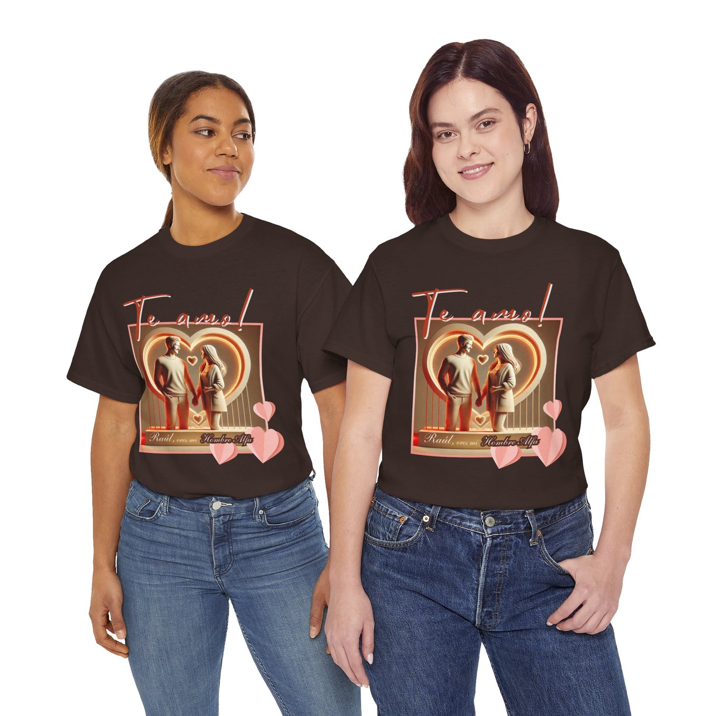CAMISETA HOMBRE ALFA PERSONALIZABLE "(NOMBRE) ERES MI HOMBRE ALFA".(EUROPA).