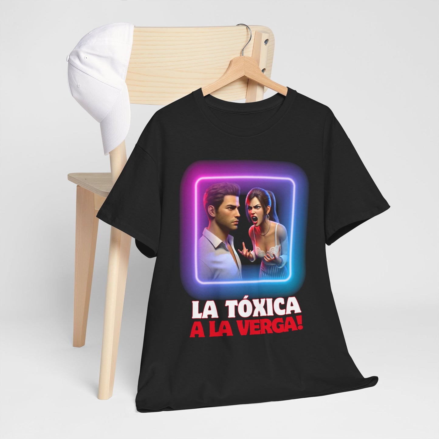 CAMISETA HOMBRE ALFA "LA TÓXICA A LA VERGA".(EUROPA).
