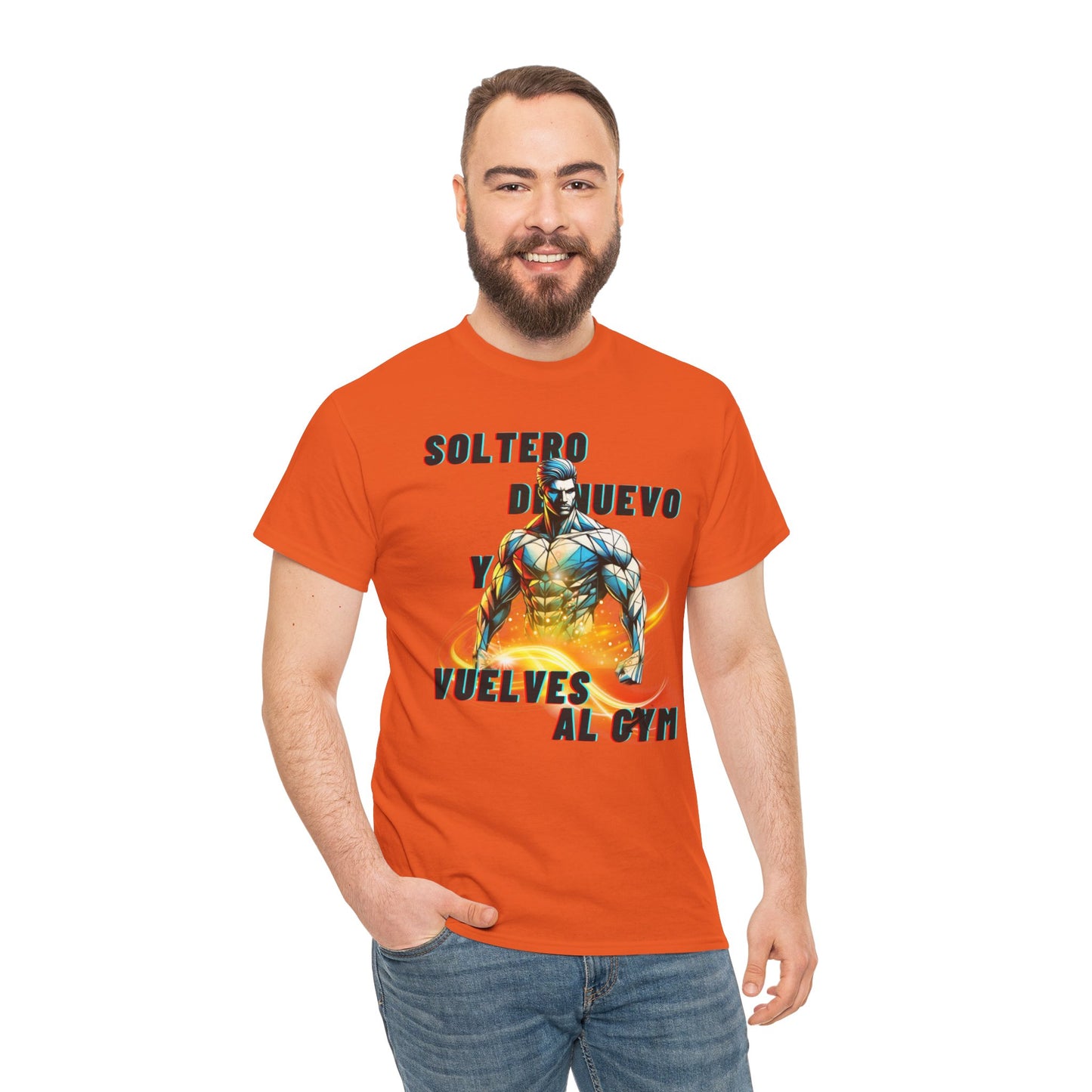 CAMISETA HOMBRE ALFA "SOLTERO DE NUEVO."(USA)