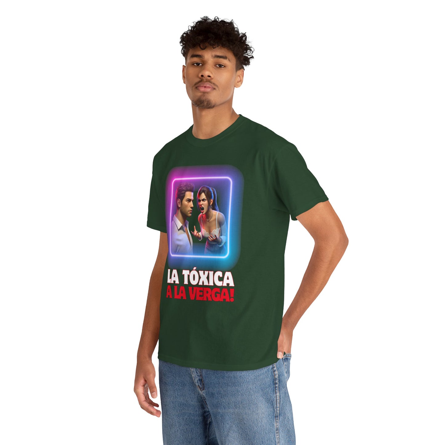 CAMISETA HOMBRE ALFA "LA TÓXICA A LA VERGA".(EUROPA).
