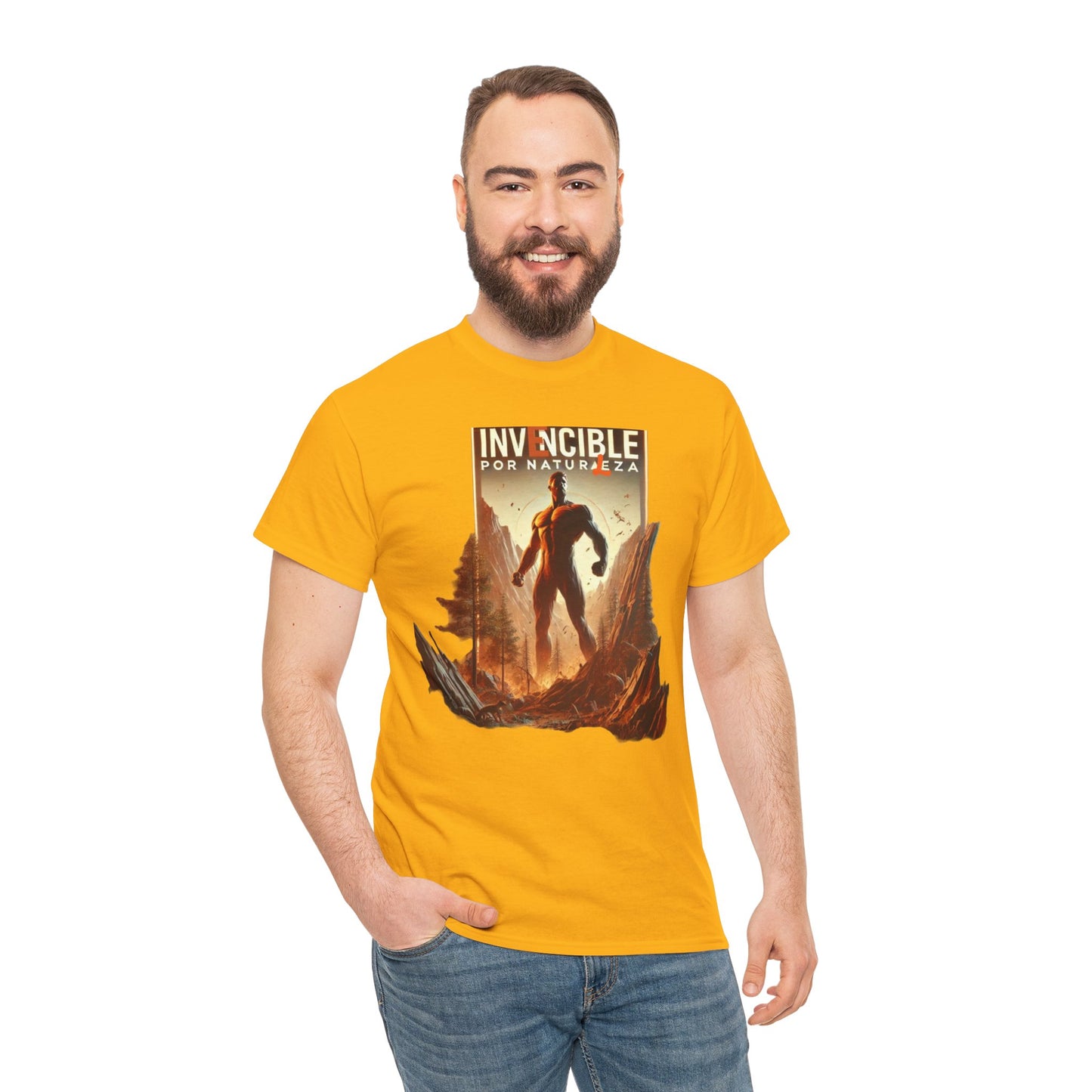 CAMISETA HOMBRE ALFA "INVENCIBLE POR NATURALEZA".(EUROPA).