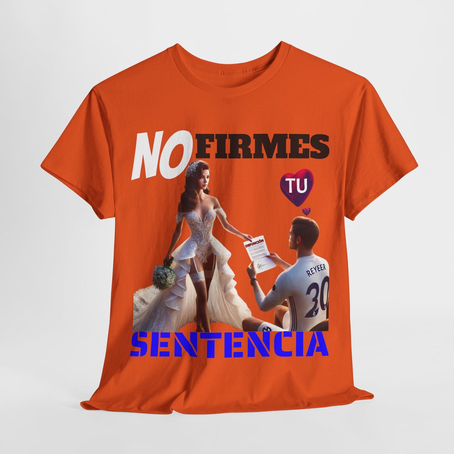 CAMISETA HOMBRE ALFA "NO FIRMES TU SENTENCIA".(EUROPA)