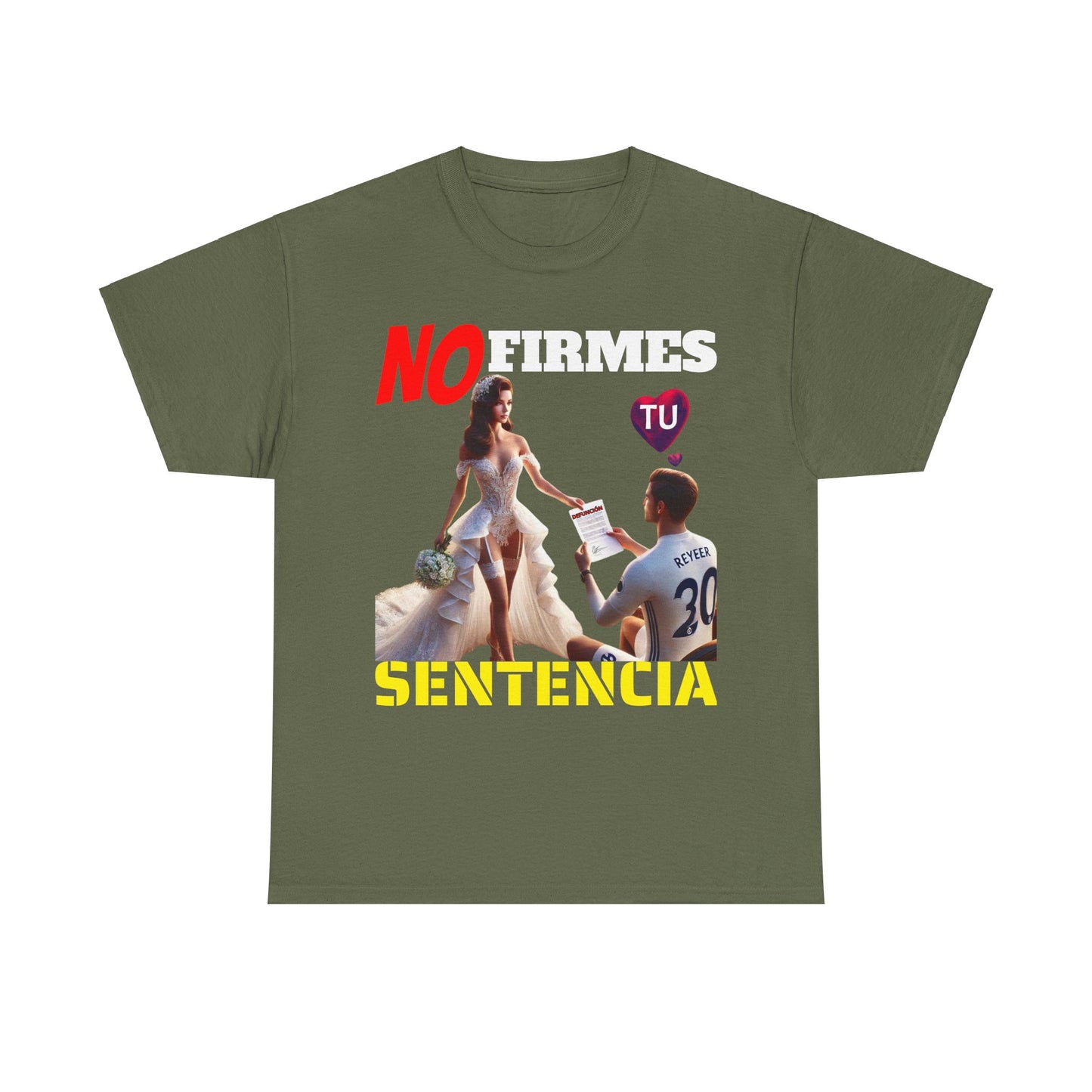 CAMISETA HOMBRE ALFA "NO FIRMES TU SENTENCIA".(EUROPA)