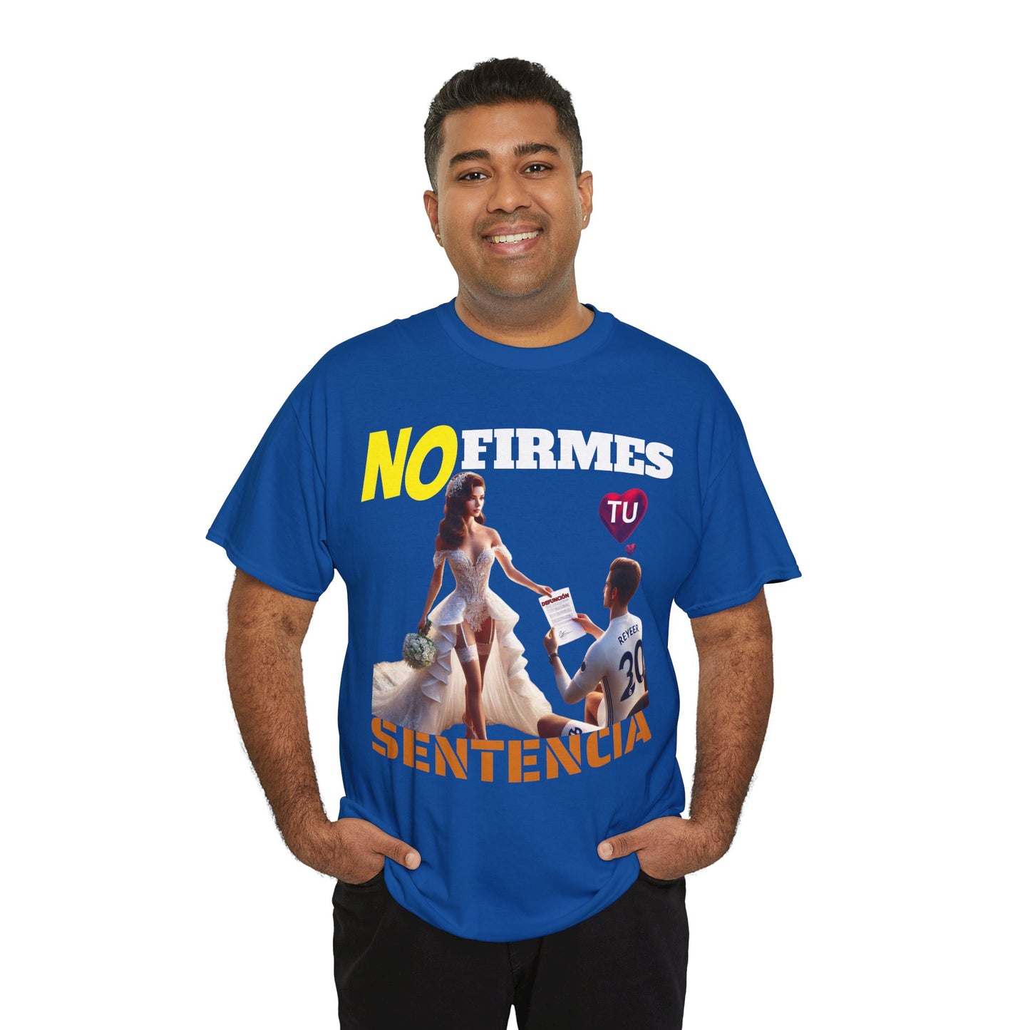 CAMISETA HOMBRE ALFA "NO FIRMES TU SENTENCIA".(EUROPA)