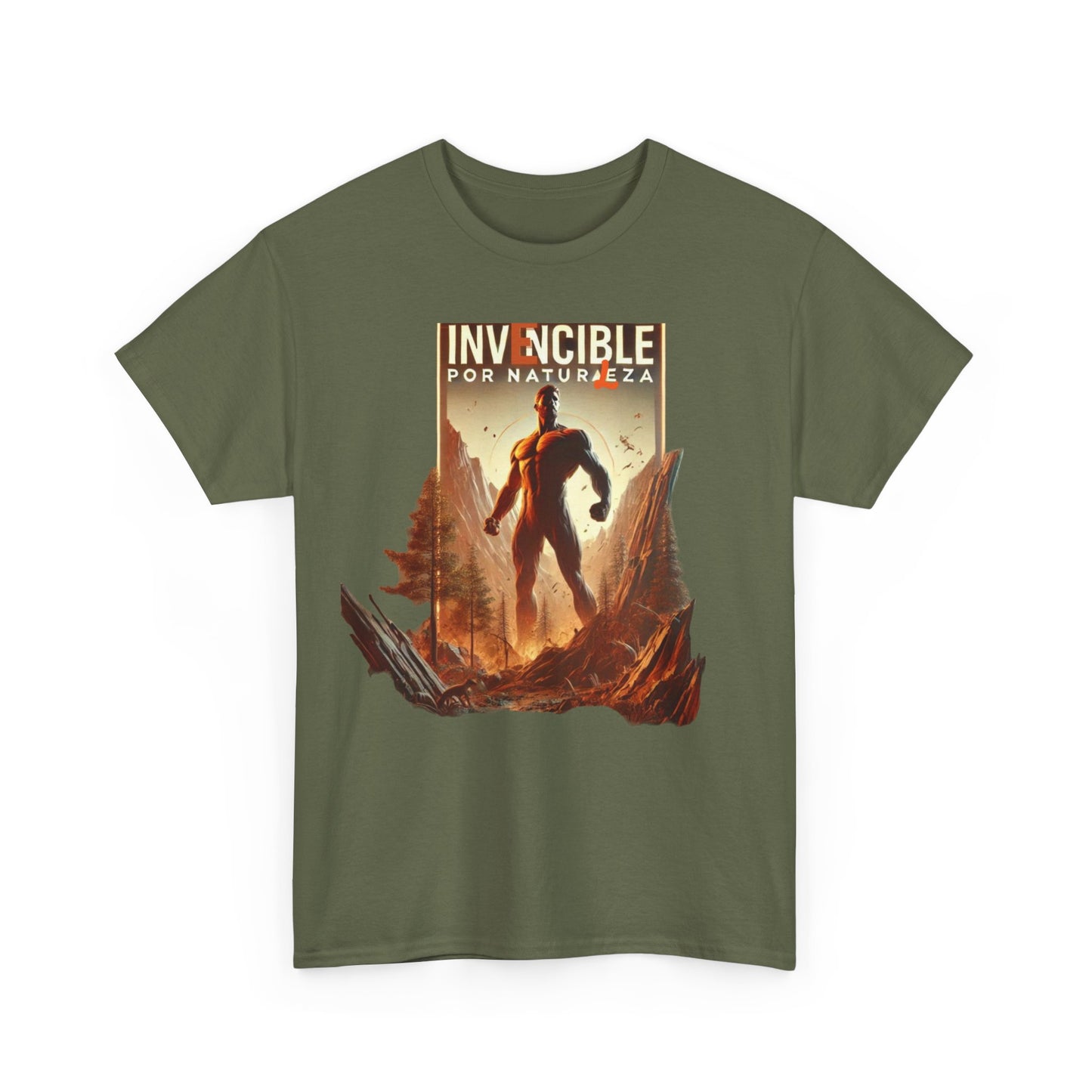 CAMISETA HOMBRE ALFA "INVENCIBLE POR NATURALEZA".(EUROPA).