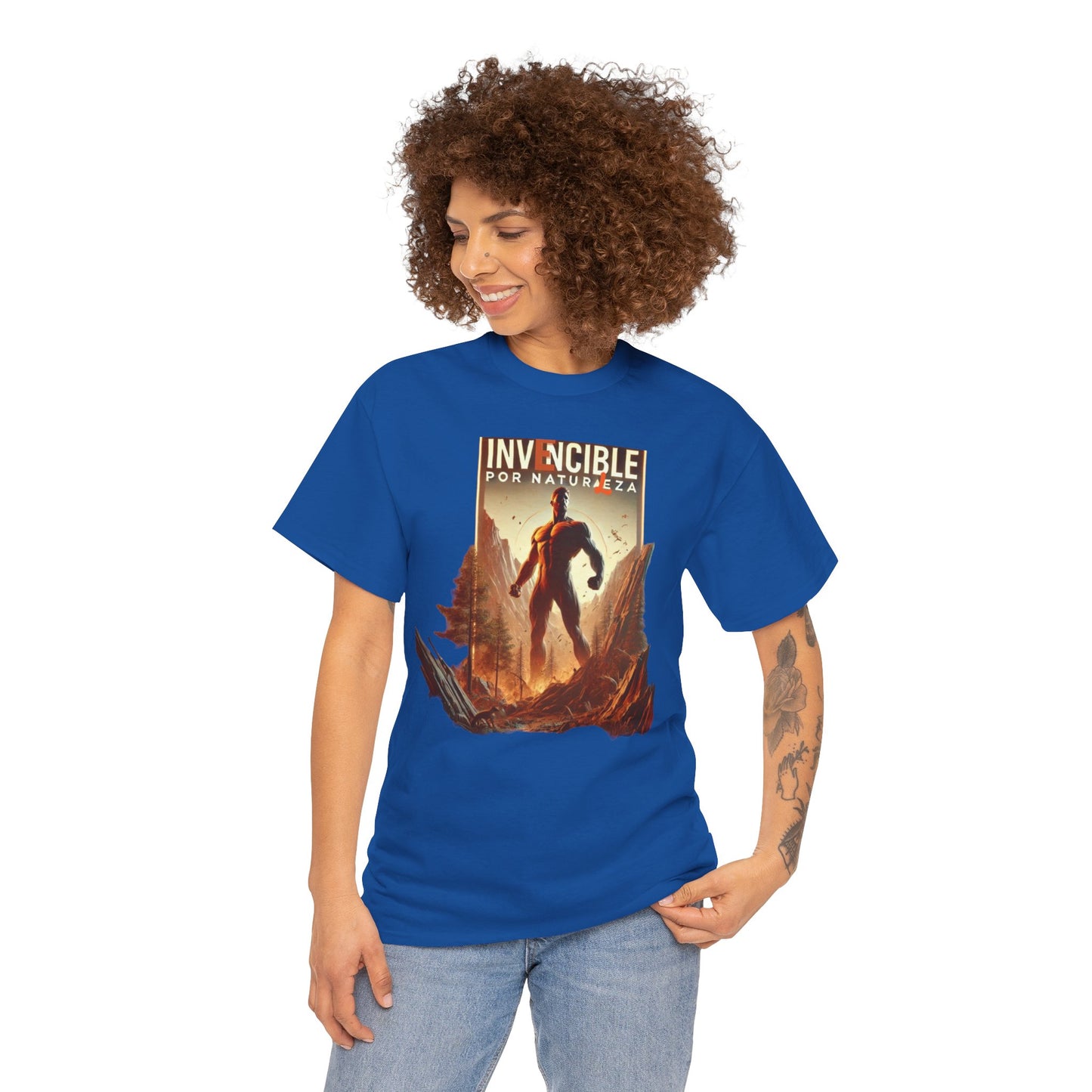 CAMISETA HOMBRE ALFA "INVENCIBLE POR NATURALEZA".(EUROPA).