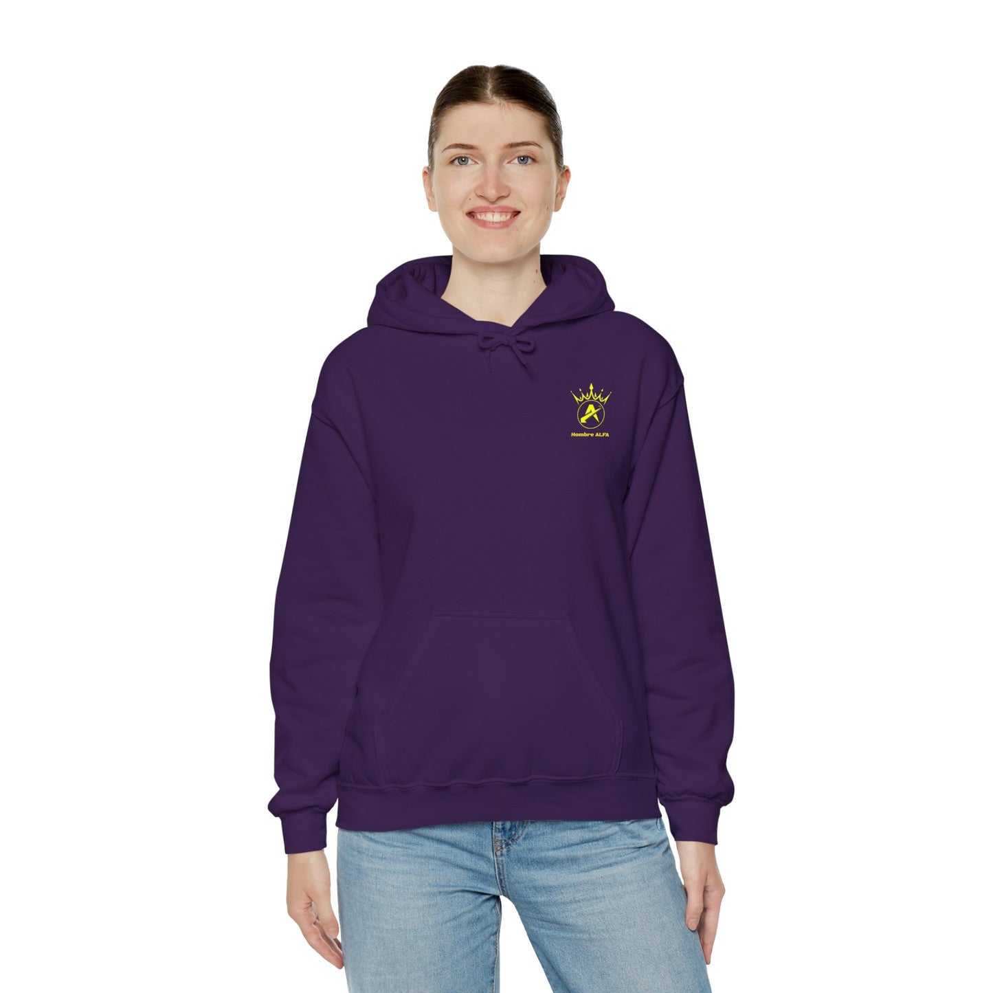 SUDADERA CON GORRO "SIENTE TU ALFA". (EUROPA).