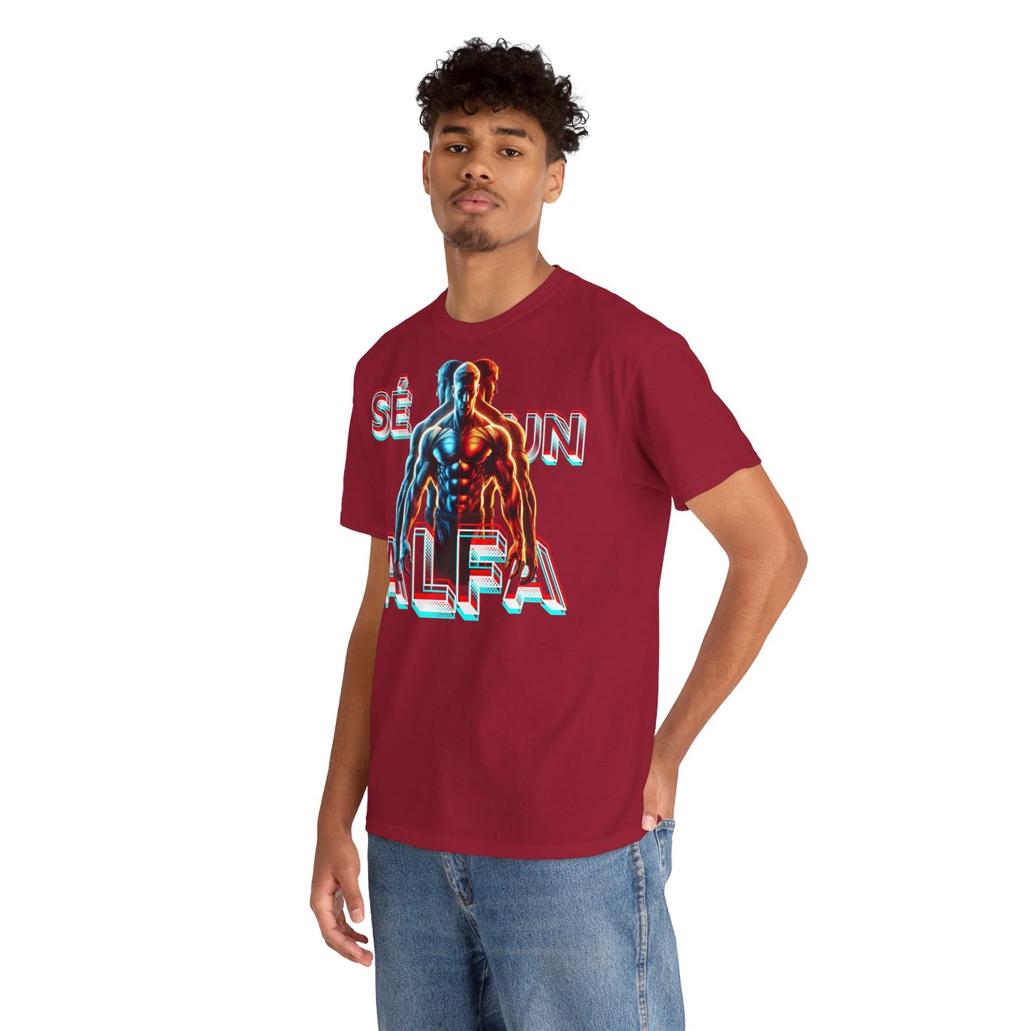 CAMISETA HOMBRE ALFA "SÉ UN ALFA".(EUROPA).