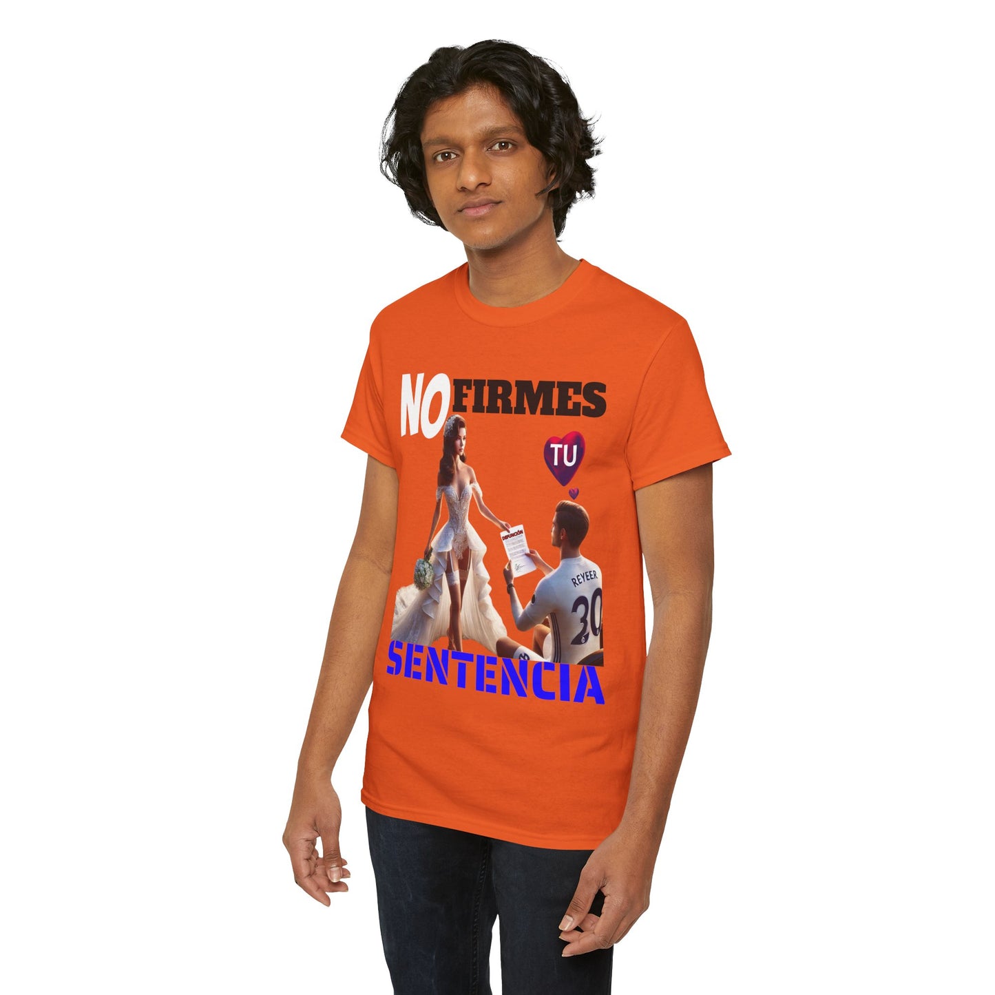 CAMISETA HOMBRE ALFA "NO FIRMES TU SENTENCIA".(EUROPA)