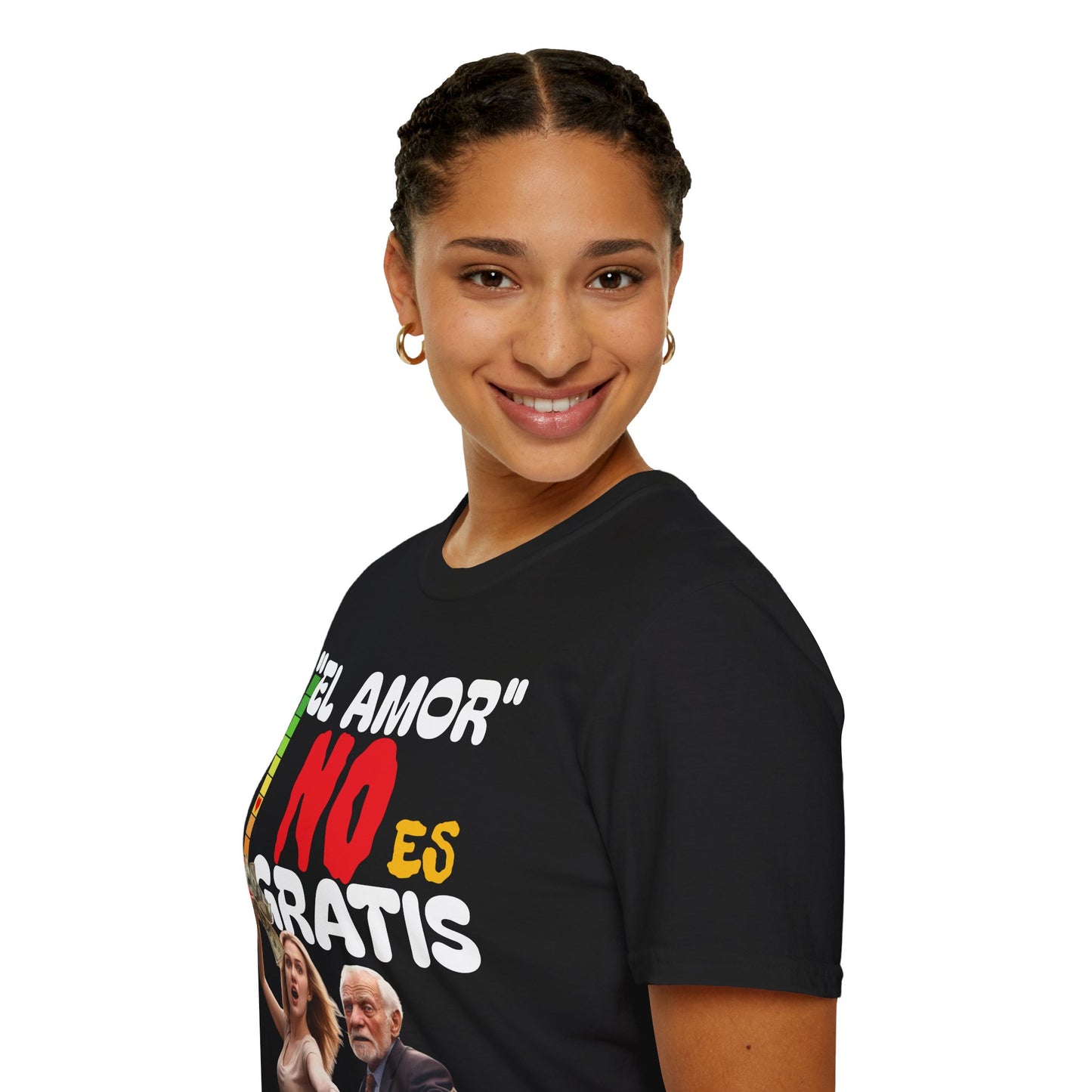 CAMISETA HOMBRE ALFA "EL AMOR NO ES GRATIS".(USA)