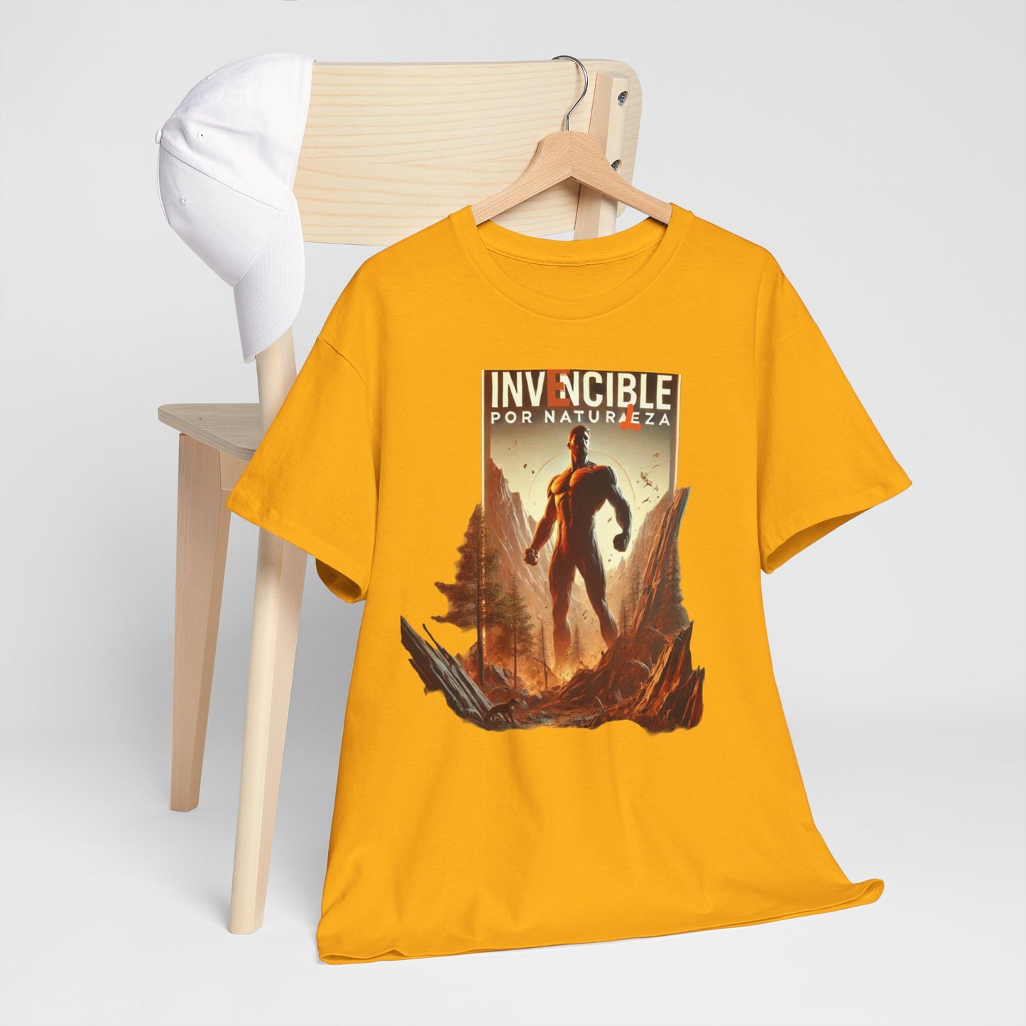 CAMISETA HOMBRE ALFA "INVENCIBLE POR NATURALEZA".(EUROPA).