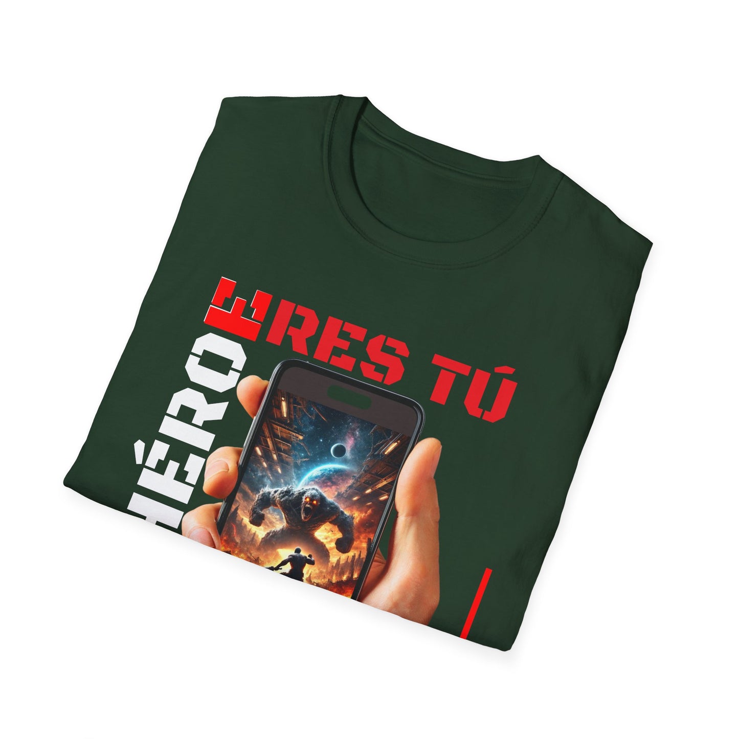CAMISETA HOMBRE ALFA "EL HÉROE ERES TÚ".(USA).