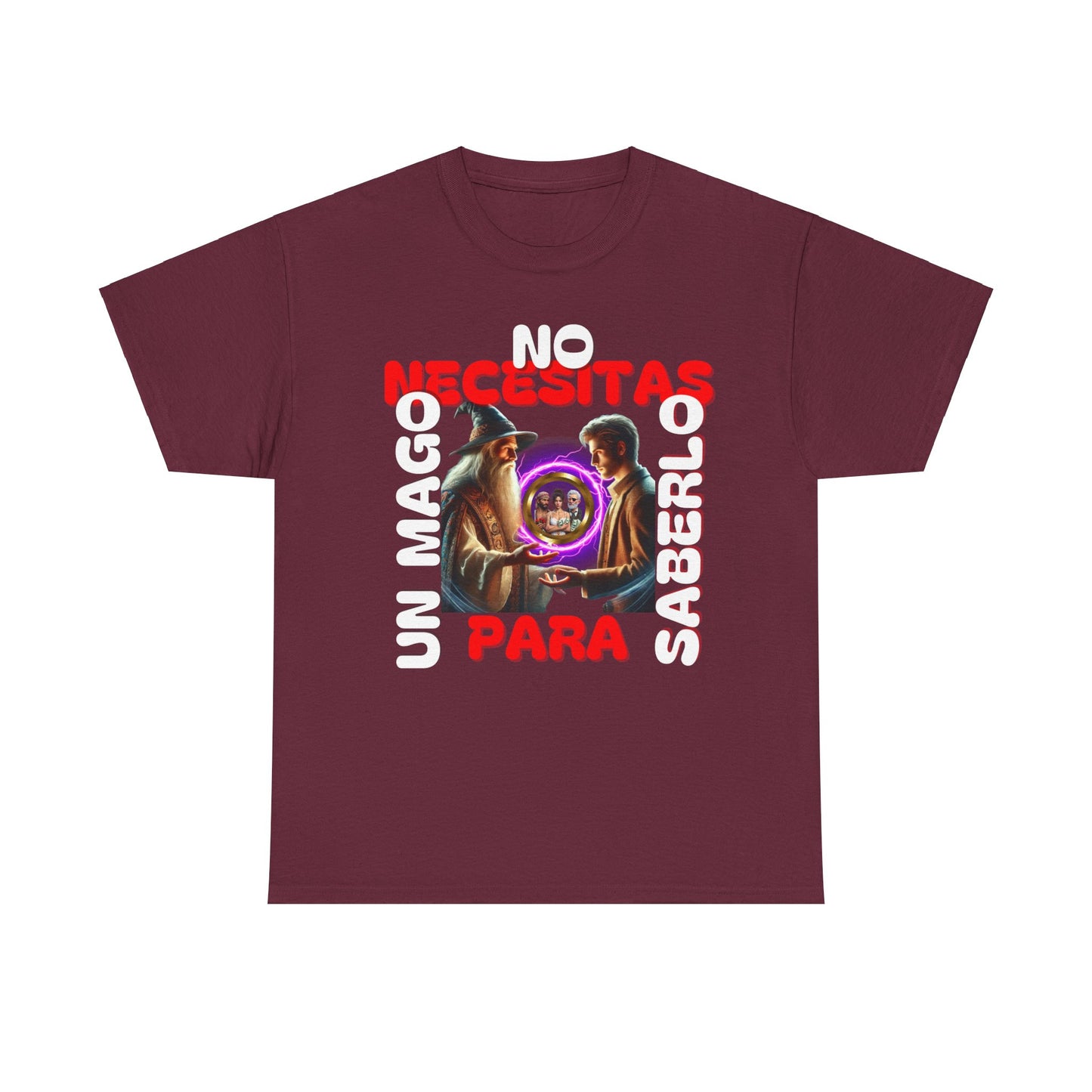 CAMISETA HOMBRE ALFA "NO NECESITAS UN MAGO.."(EUROPA).
