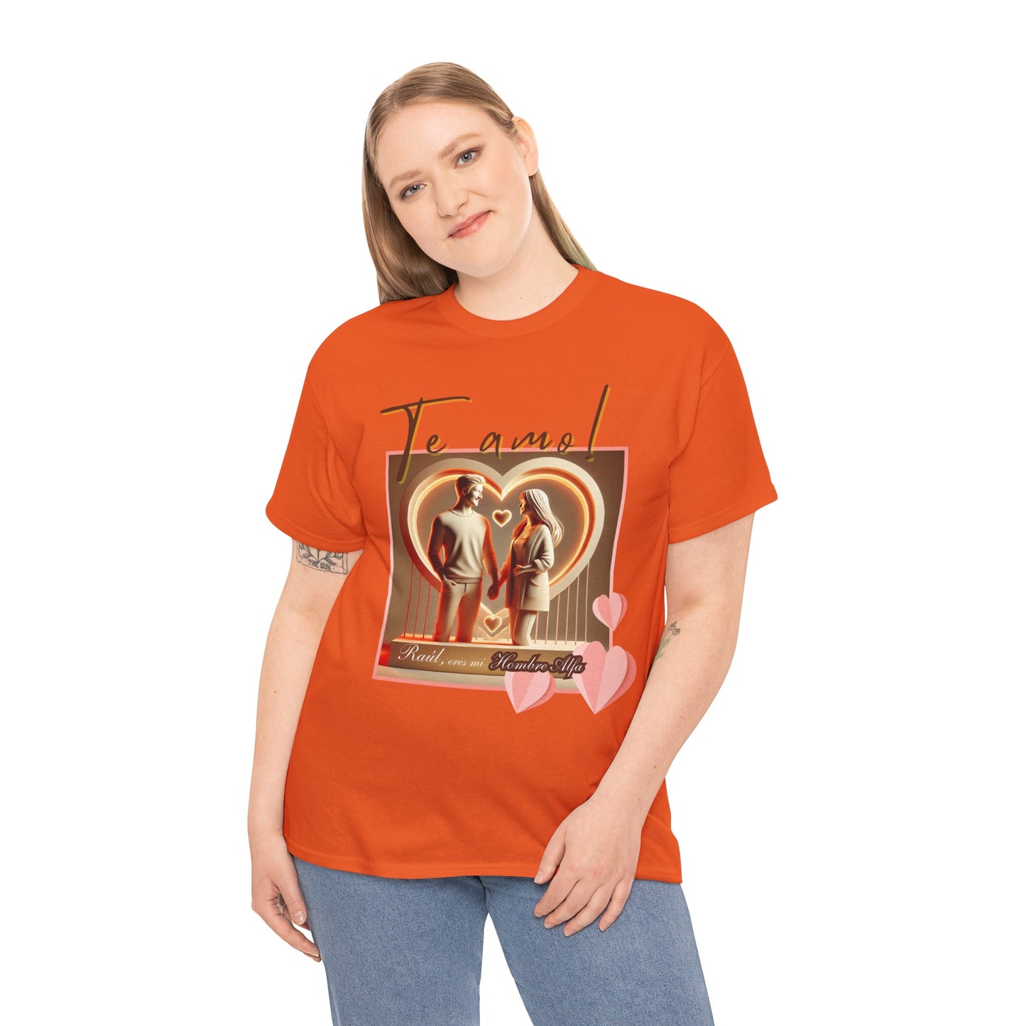 CAMISETA HOMBRE ALFA PERSONALIZABLE "(NOMBRE) ERES MI HOMBRE ALFA".(EUROPA).