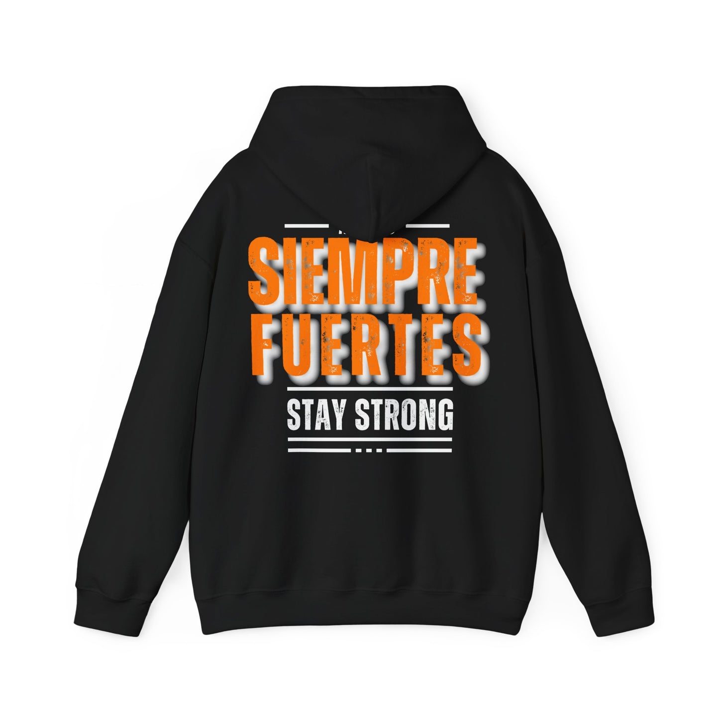SUDADERA CON GORRO "SIEMPRE FUERTES". (EUROPA).