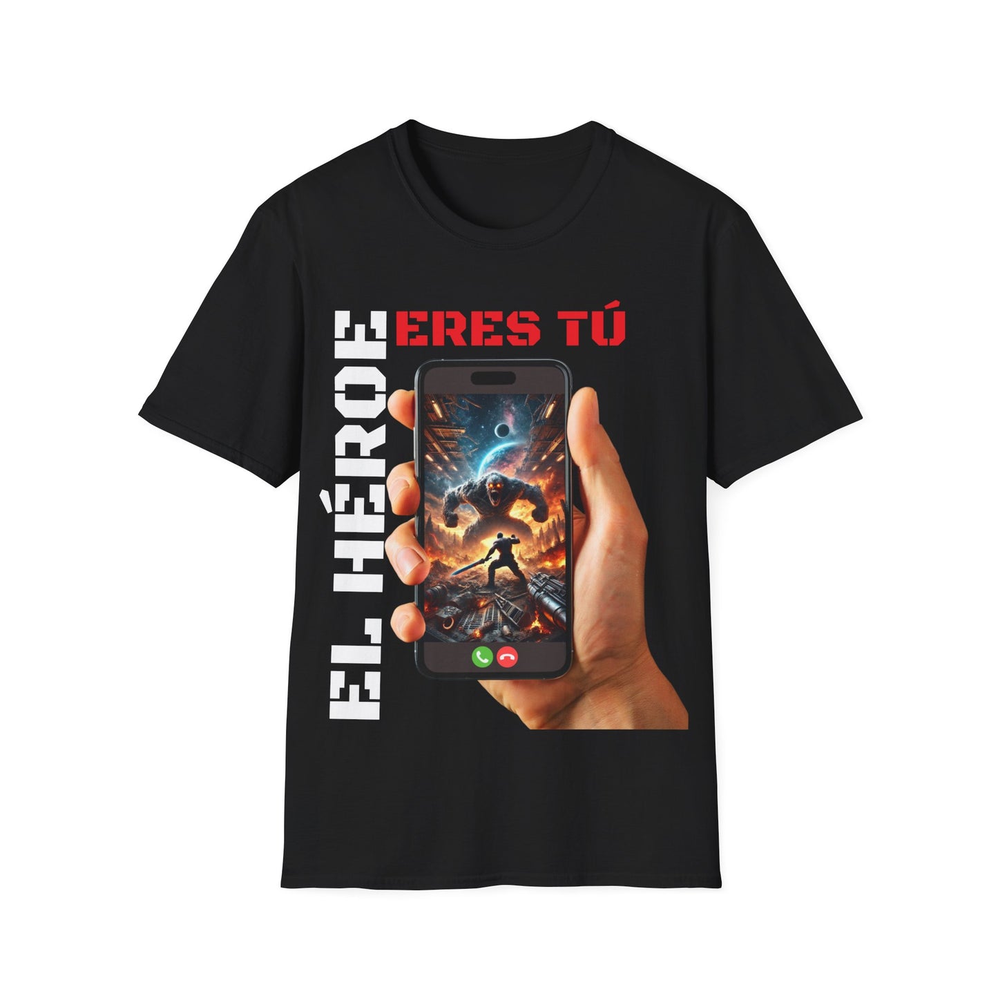 CAMISETA HOMBRE ALFA "EL HÉROE ERES TÚ".(EUROPA).