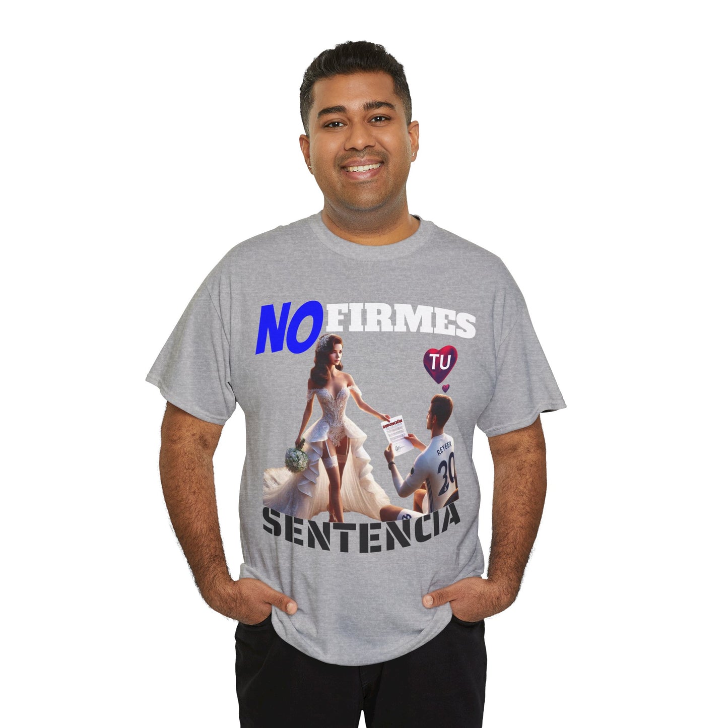CAMISETA HOMBRE ALFA "NO FIRMES TU SENTENCIA".(EUROPA)