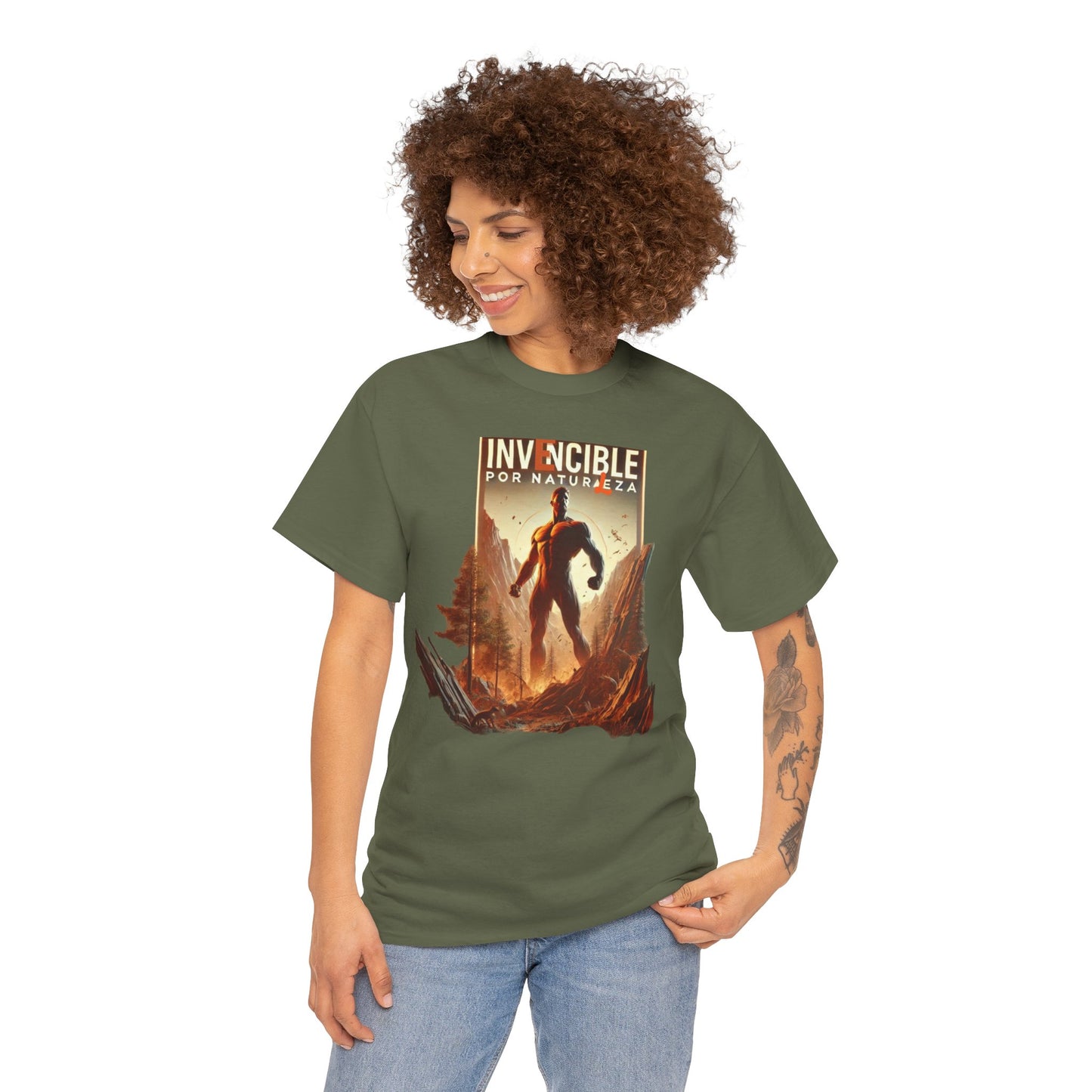 CAMISETA HOMBRE ALFA "INVENCIBLE POR NATURALEZA".(EUROPA).