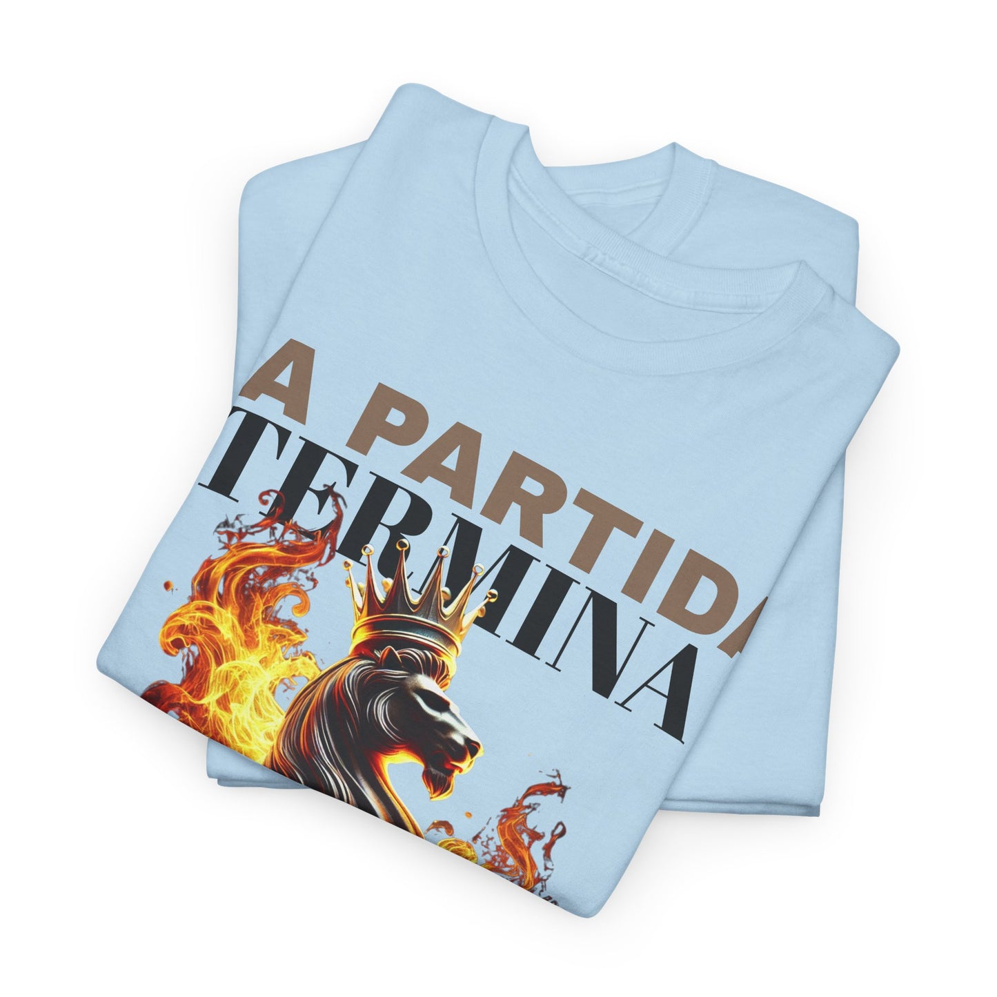 CAMISETA HOMBRE ALFA "LA PARTIDA TERMINA CUANDO CAE EL REY".(EUROPA)