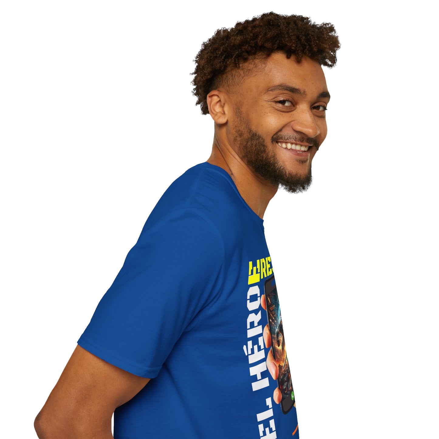 CAMISETA HOMBRE ALFA "EL HÉROE ERES TÚ".(USA).