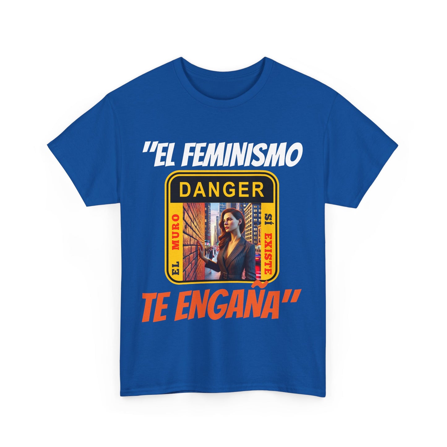 CAMISETA HOMBRE ALFA "EL FEMINISMO TE ENGAÑA".(EUROPA)