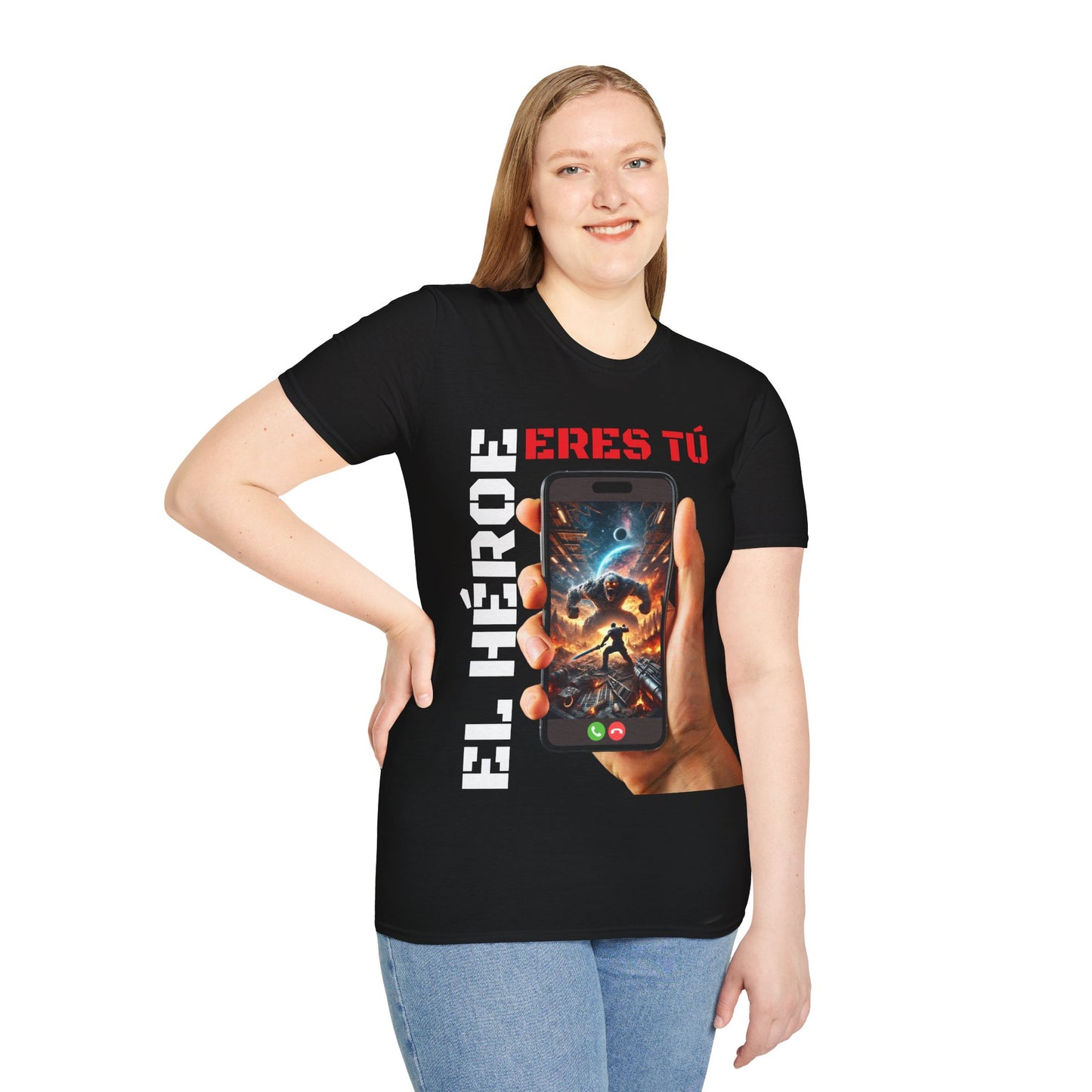CAMISETA HOMBRE ALFA "EL HÉROE ERES TÚ".(EUROPA).