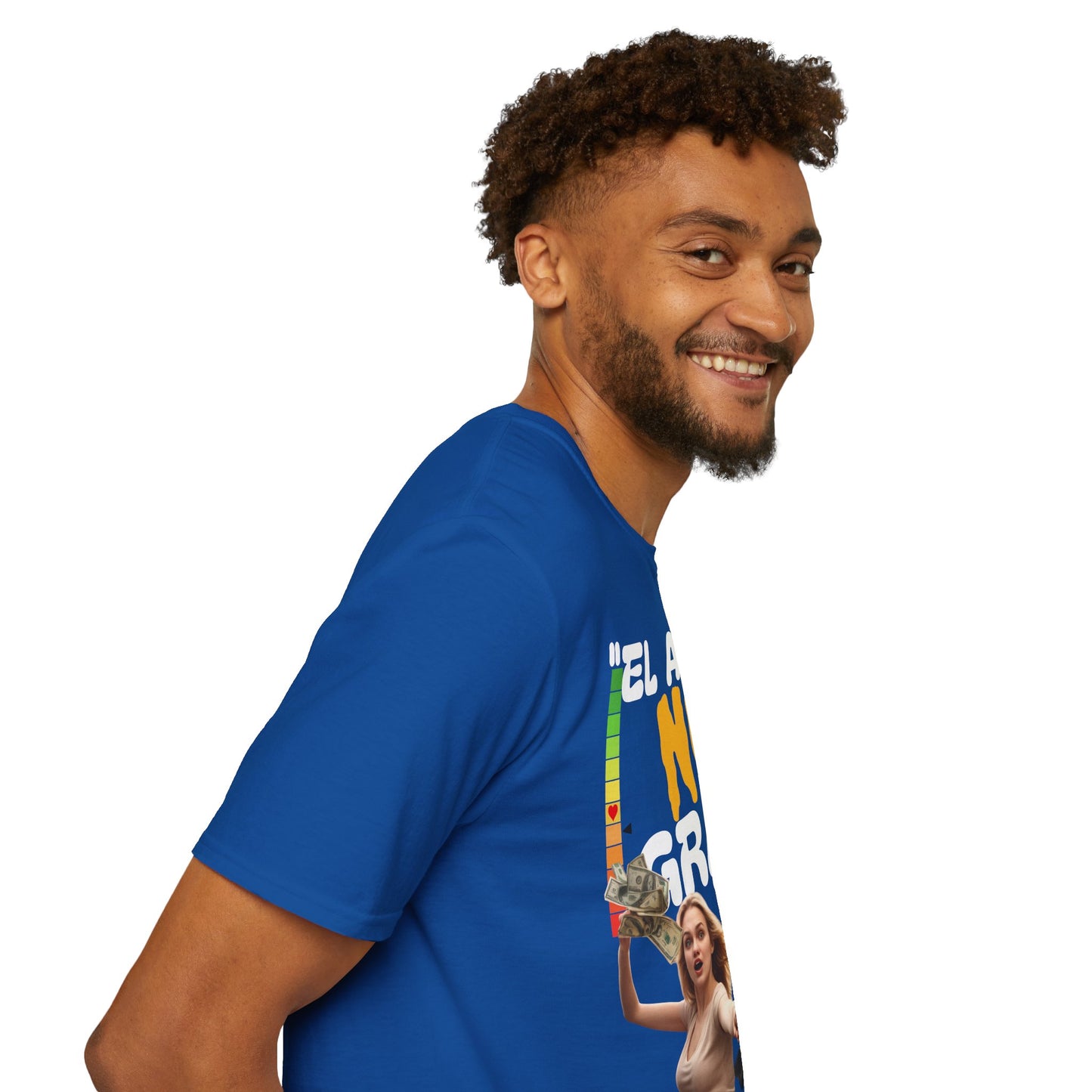 CAMISETA HOMBRE ALFA "EL AMOR NO ES GRATIS".(USA)