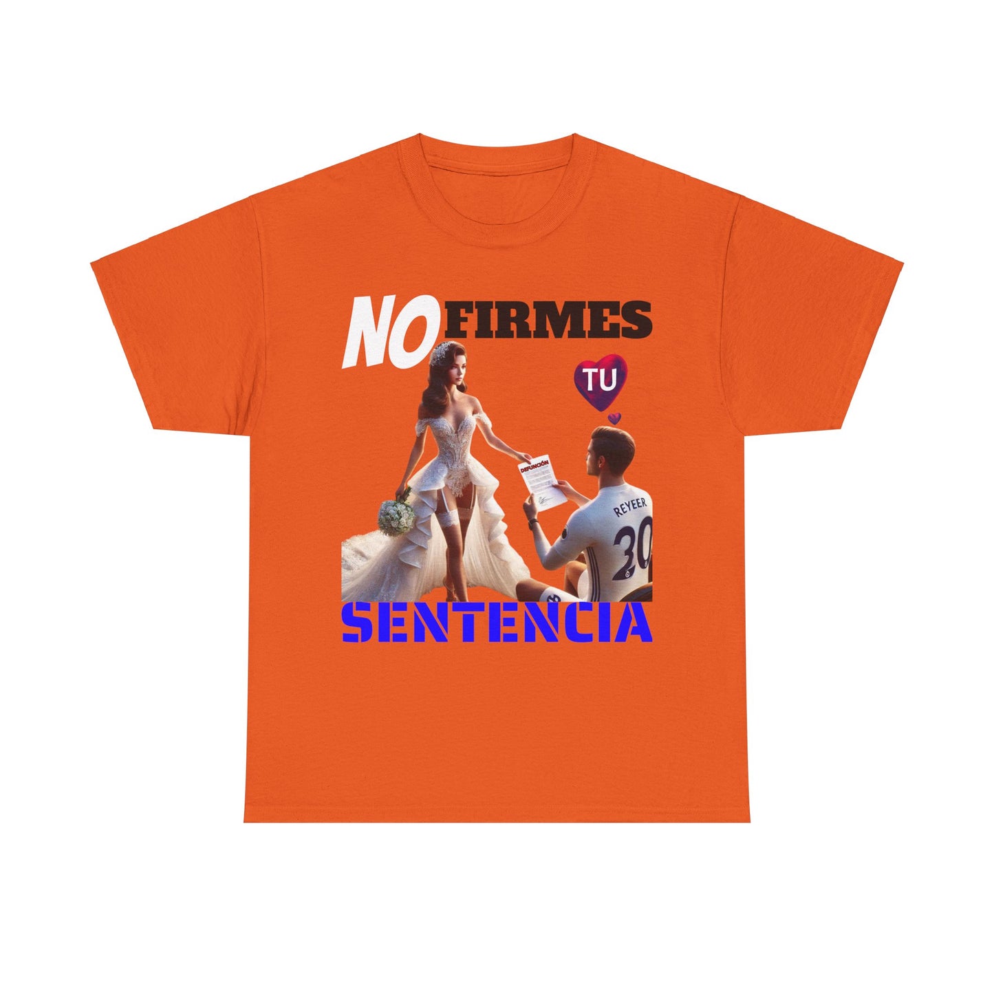 CAMISETA HOMBRE ALFA "NO FIRMES TU SENTENCIA".(EUROPA)