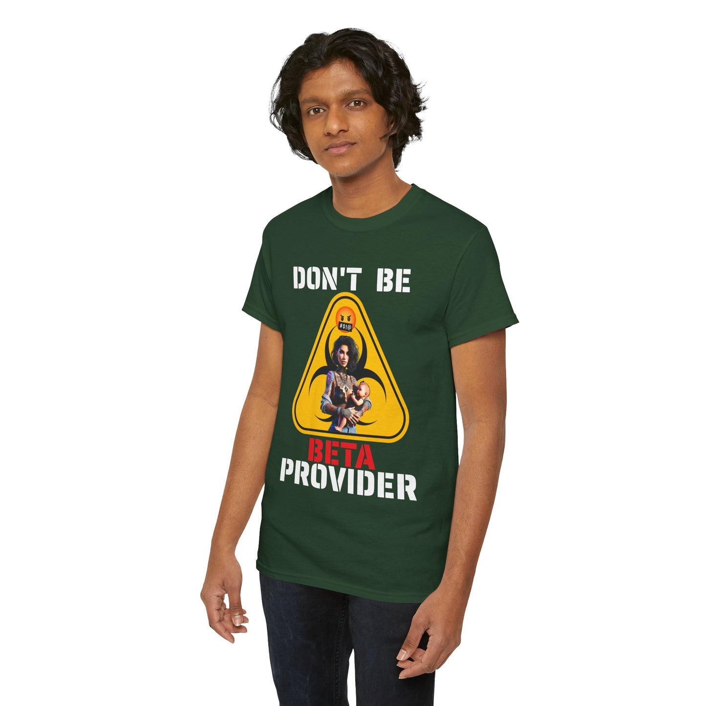CAMISETA HOMBRE ALFA "DON'T BE BETA PROVIDER"(USA).