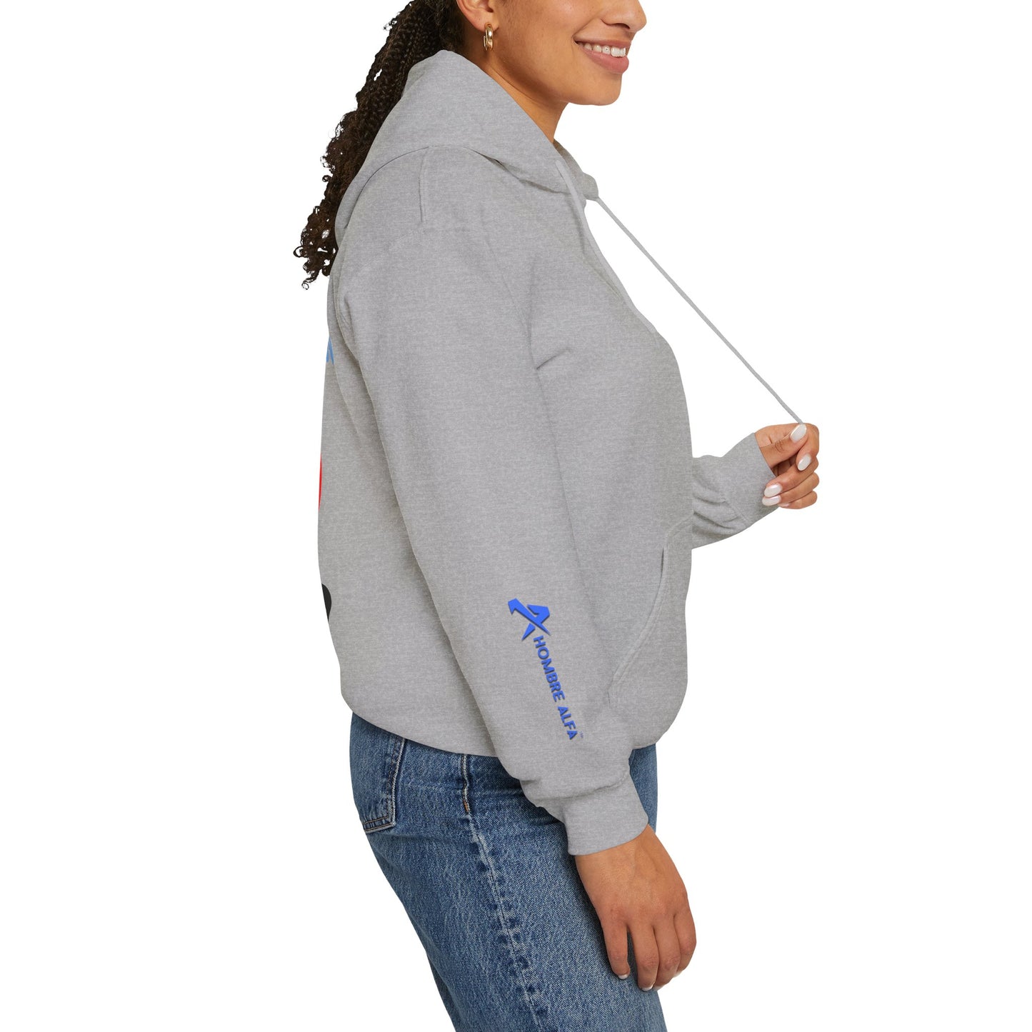 SUDADERA CON GORRO HOMBRE ALFA, "ELLAS DESPRECIAN AL SIMP".(USA).