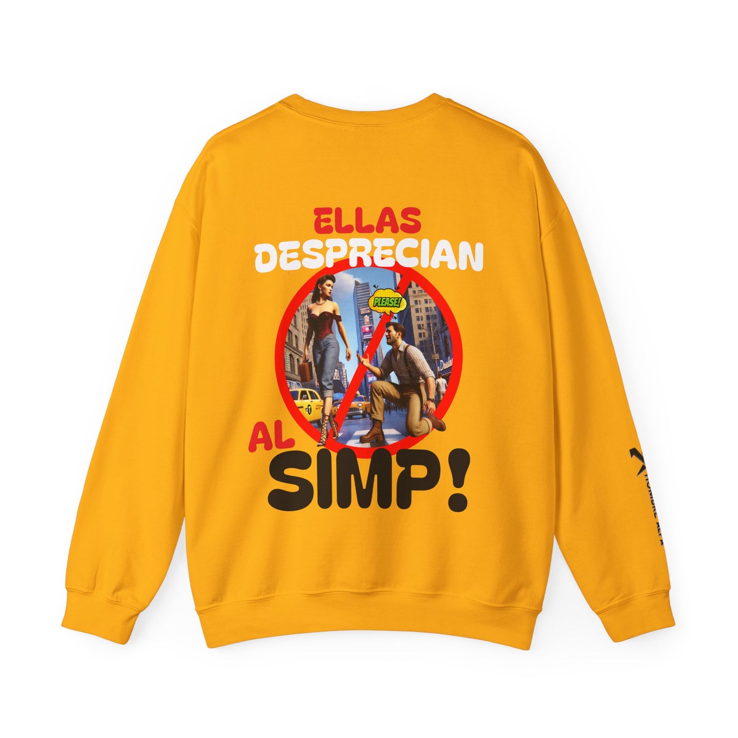 SUDADERA HOMBRE ALFA "ELLAS DESPRECIAN AL SIMP"(USA).