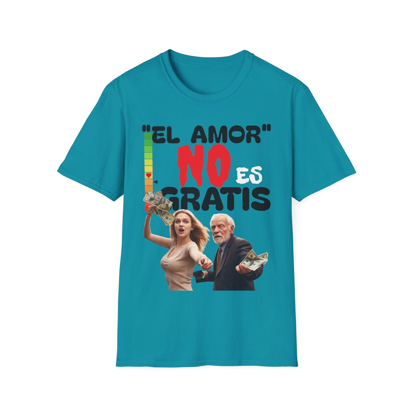 CAMISETA HOMBRE ALFA "EL AMOR NO ES GRATIS".(USA)